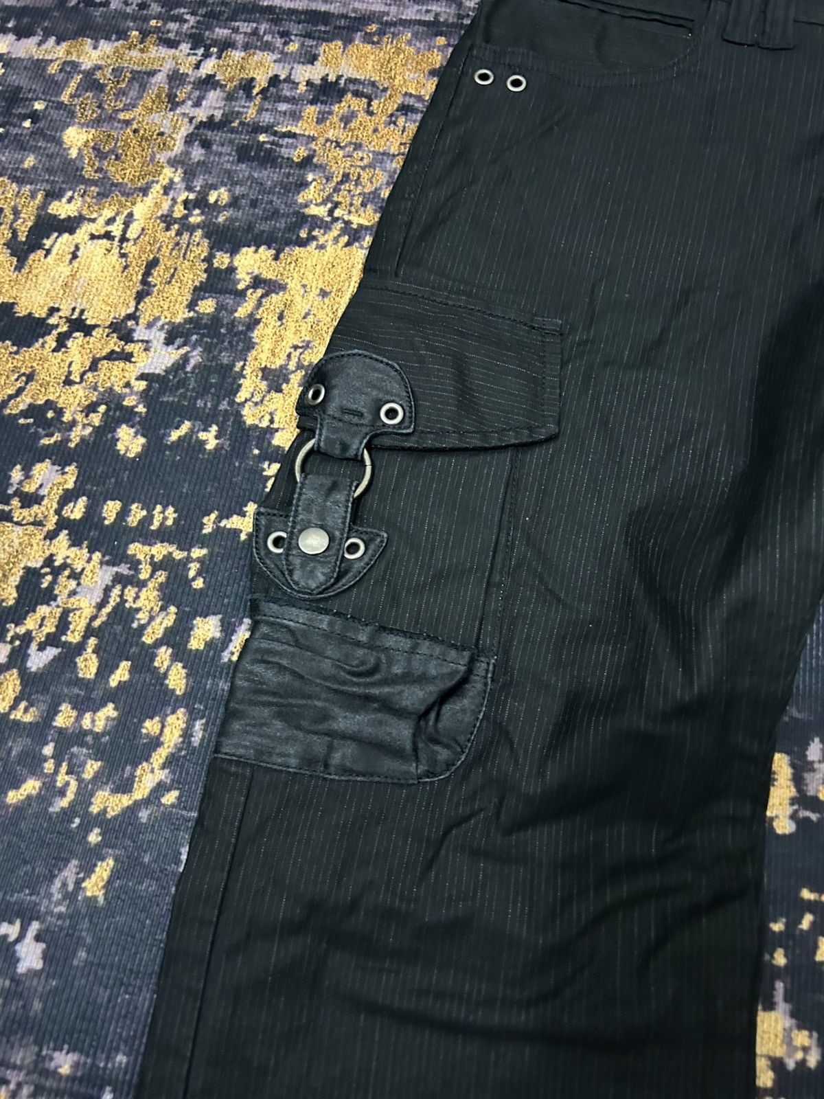 Beauty Beast Edge Rupert Difference Cargo Herringbone Flare Pants Size US 31 - 9 Thumbnail