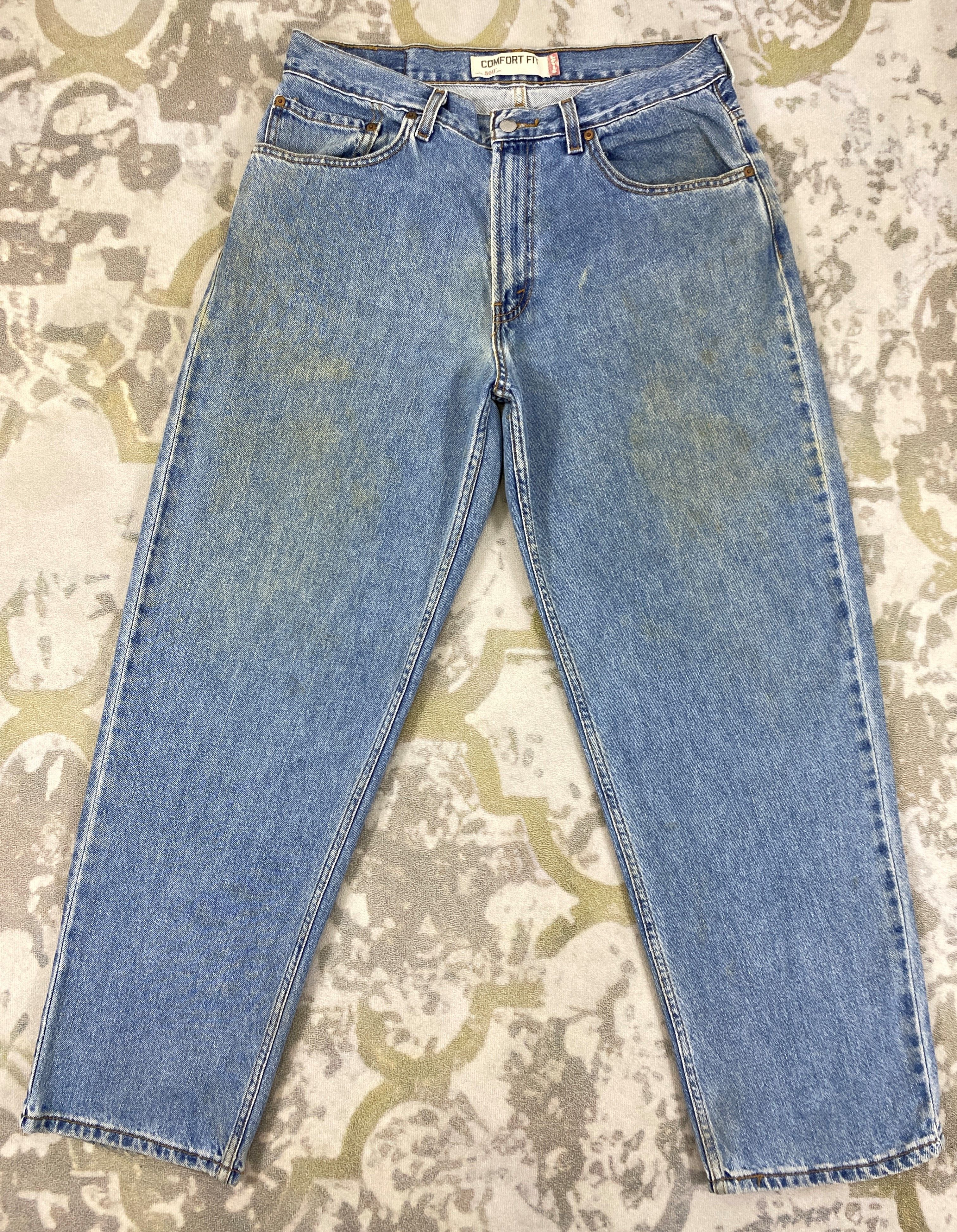 Levi's Vintage Levi's 560 Comfort Fit Dirty Denim 34 x 29.5 -JN558 Size US 34 / EU 50 - 1 Thumbnail