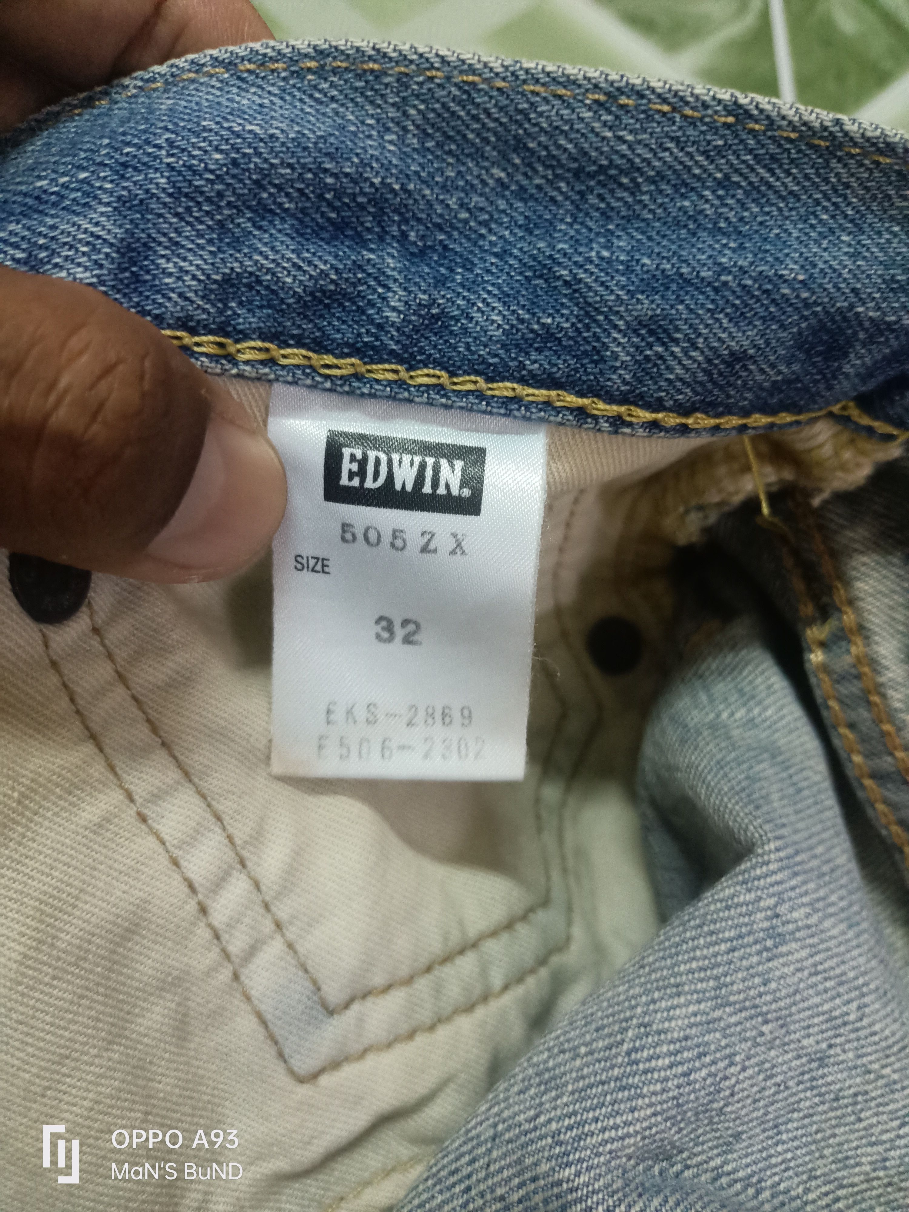 Edwin × Vintage Distressed EDWIN 505 zx Selvedge Size US 32 / EU 48 - 21 Thumbnail
