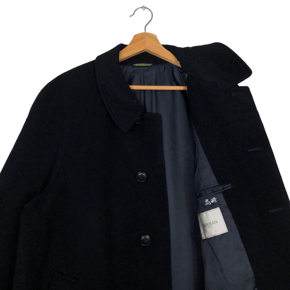 Japanese Brand 🔥Vtg Wool Long Jacket Rich Black D’Urban Yohji Yamamoto Size US M / EU 48-50 / 2 - 10 Thumbnail