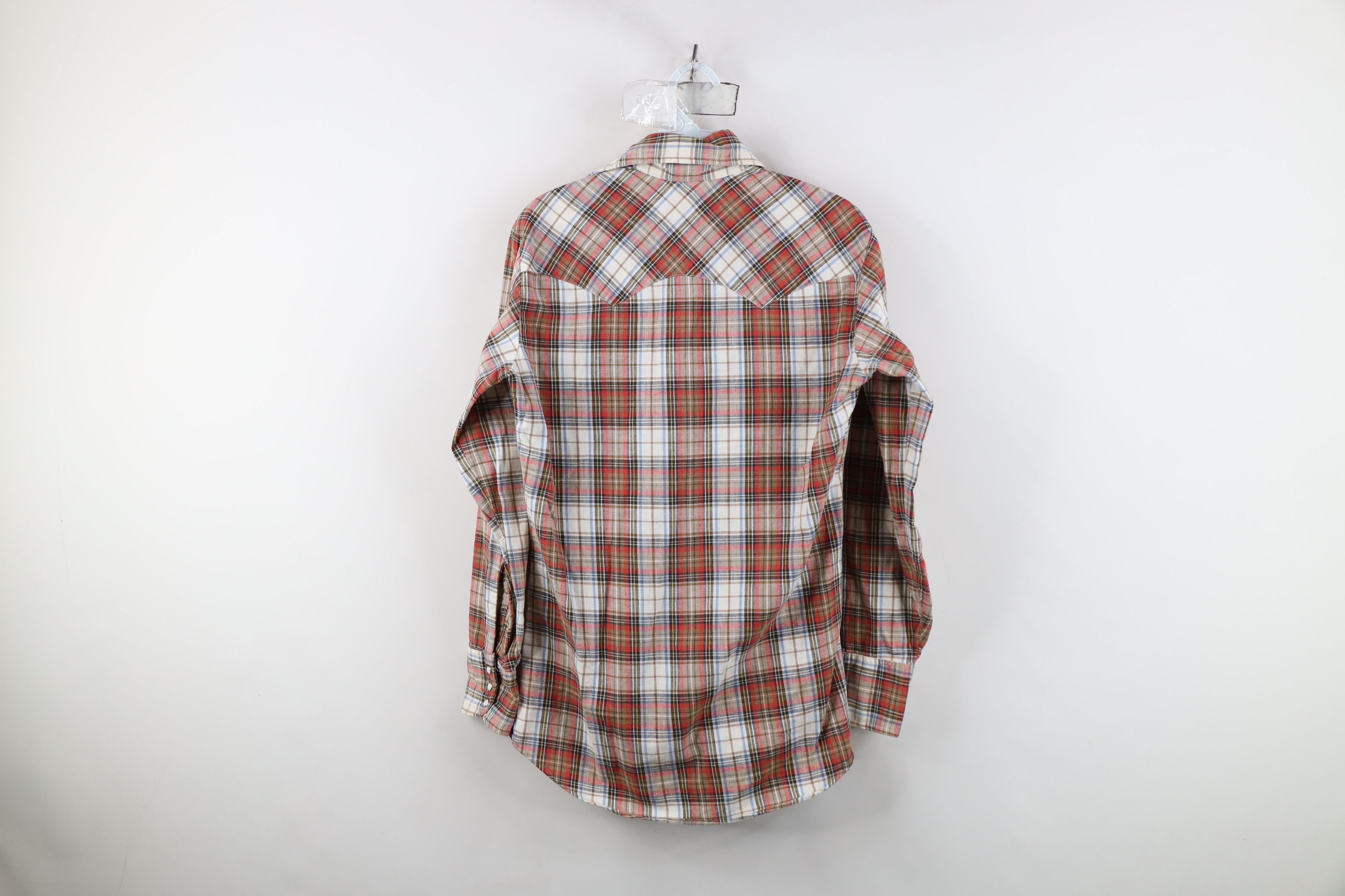 Levi's Vintage 70s Levis Cowboy Flannel Snap Button Shirt Plaid USA Size US S / EU 44-46 / 1 - 10 Thumbnail