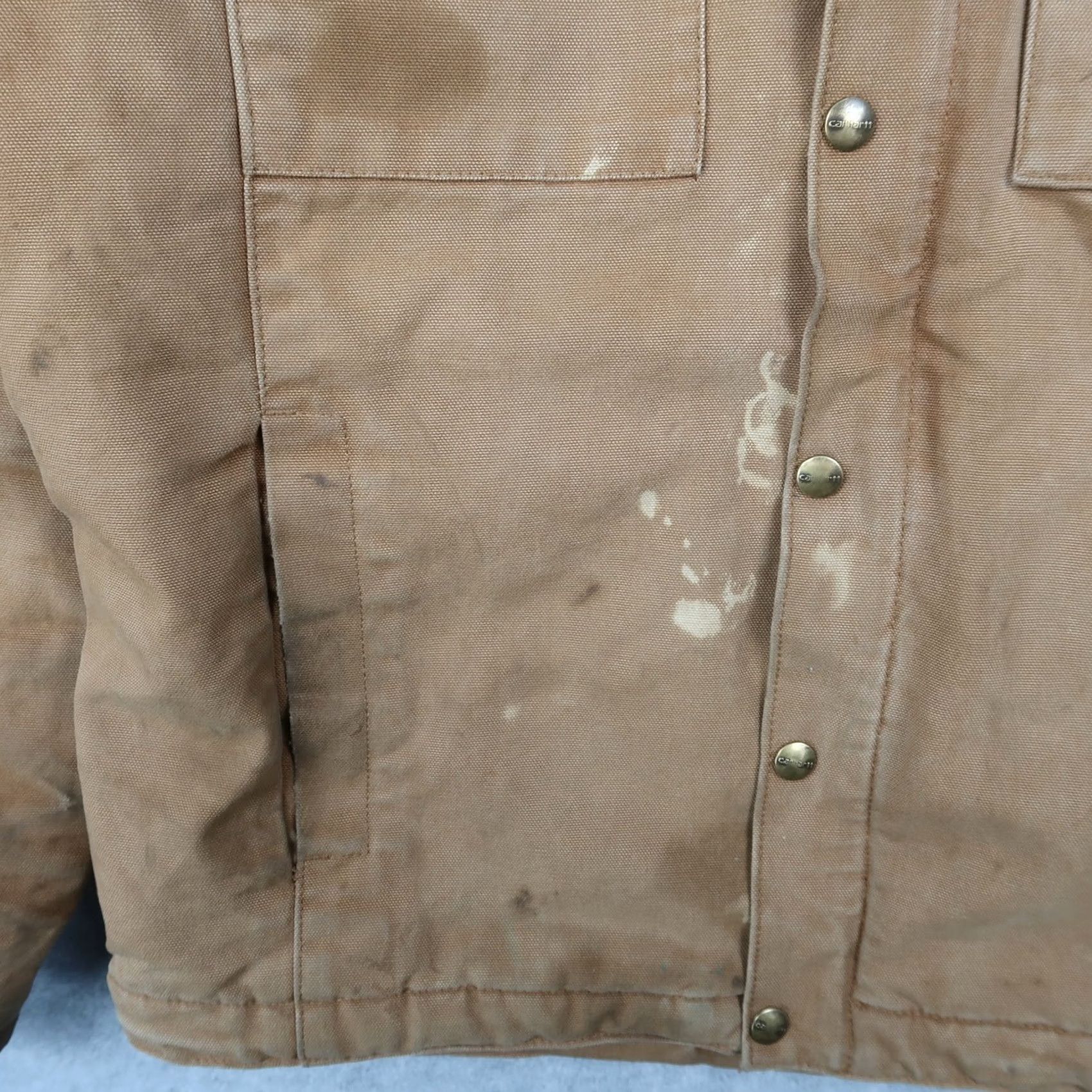 Carhartt Carhartt Brown Hooded Heavyweight Sherpa Lined Work Jacket Mens S Small Size US S / EU 44-46 / 1 - 4 Thumbnail