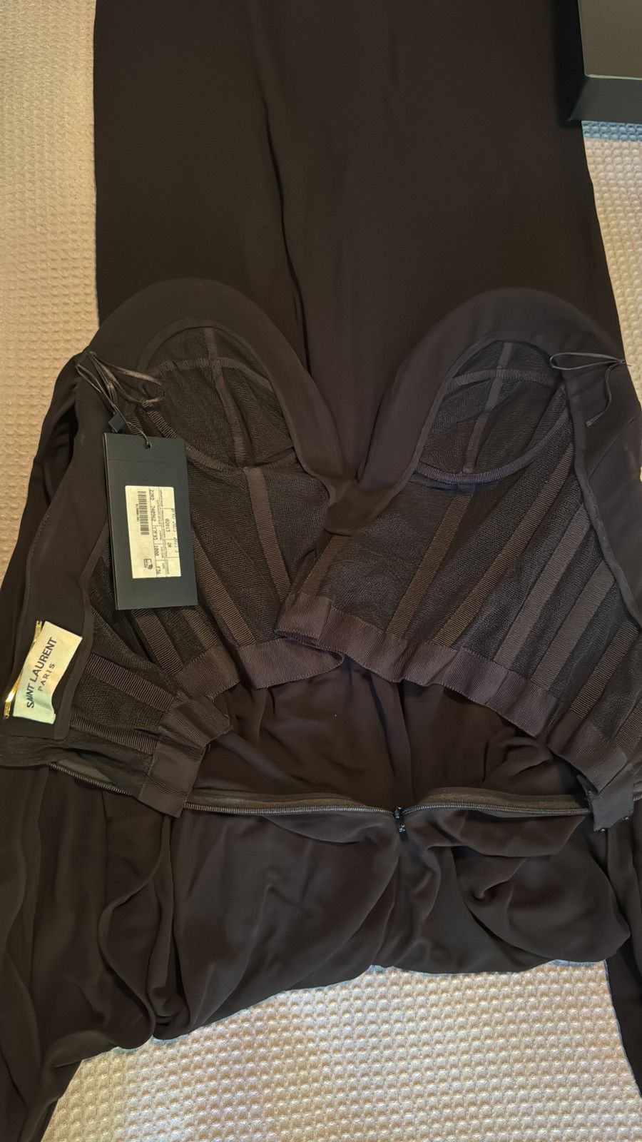 Saint Laurent Paris SAINT LAURENT strapless glove dress Size XS / US 0-2 / IT 36-38 - 9 Thumbnail