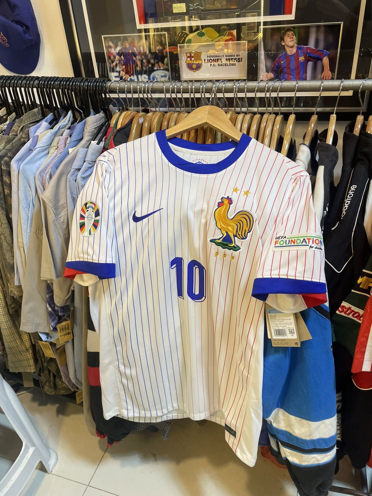 Other 2023-2024 France Football Away Kit MBAPPE 10 Size US M / EU 48-50 / 2 - 2 Thumbnail
