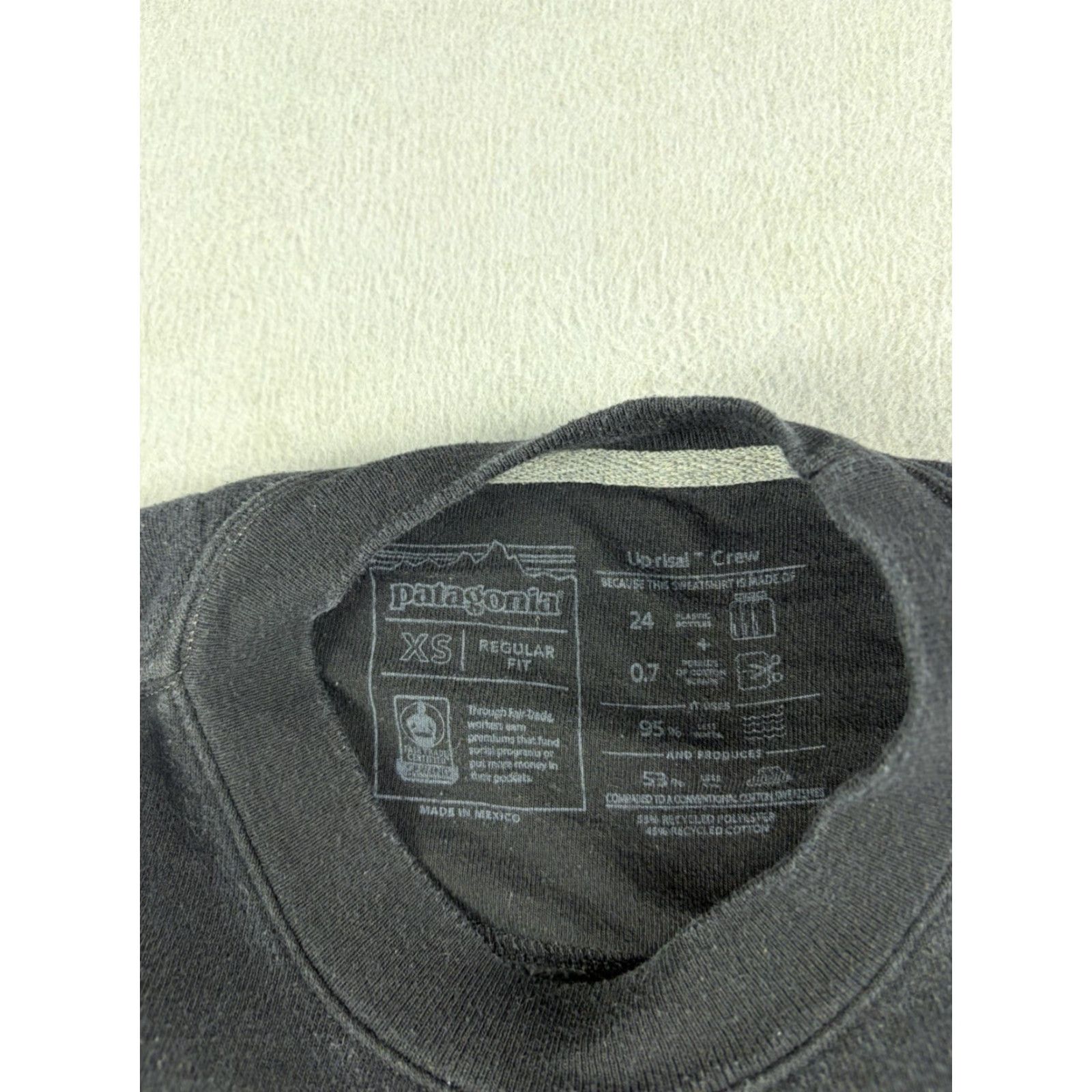 Patagonia Patagonia Sweatshirt XS Men Black Uprisal Crewneck Pullover Fleece Cotton Solid All Seasons Outdoor Hiking Walking Size US XS / EU 42 / 0 - 4 Thumbnail