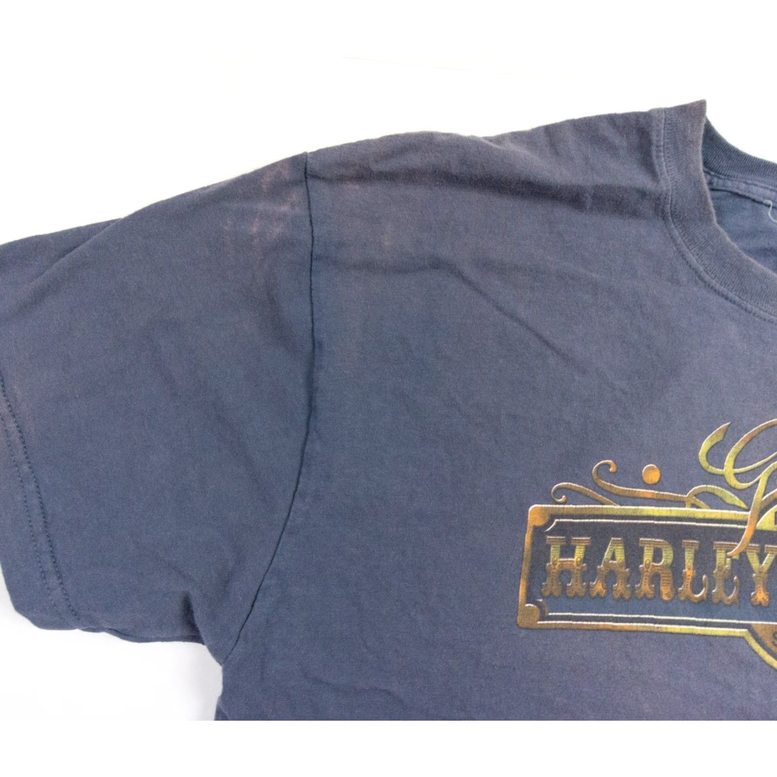 Harley Davidson Harley-Davidson Motorcycle Shirt Mens XL Blue Short Sleeve Tee Faded Size US XL / EU 56 / 4 - 5 Thumbnail