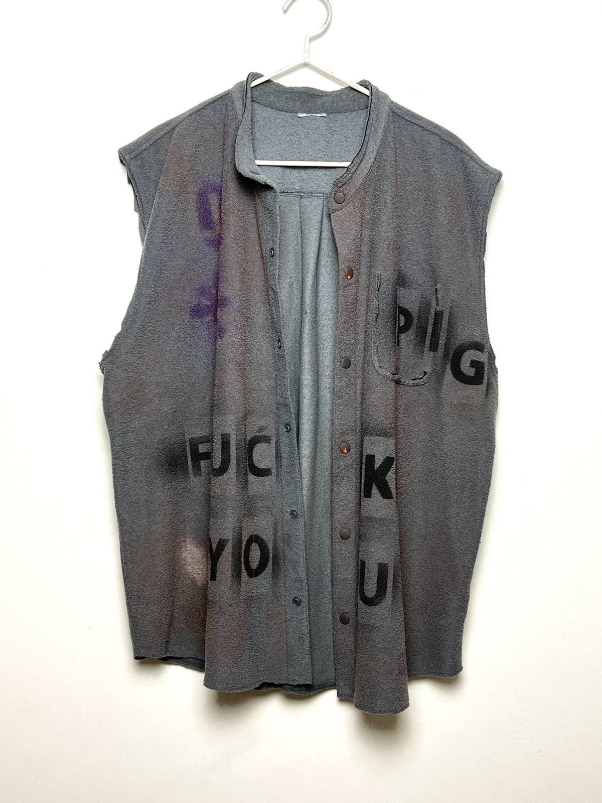 Seditionaries fuck you pig sleeveless shirt handmade 1/1 Size US L / EU 52-54 / 3 - 2 Thumbnail