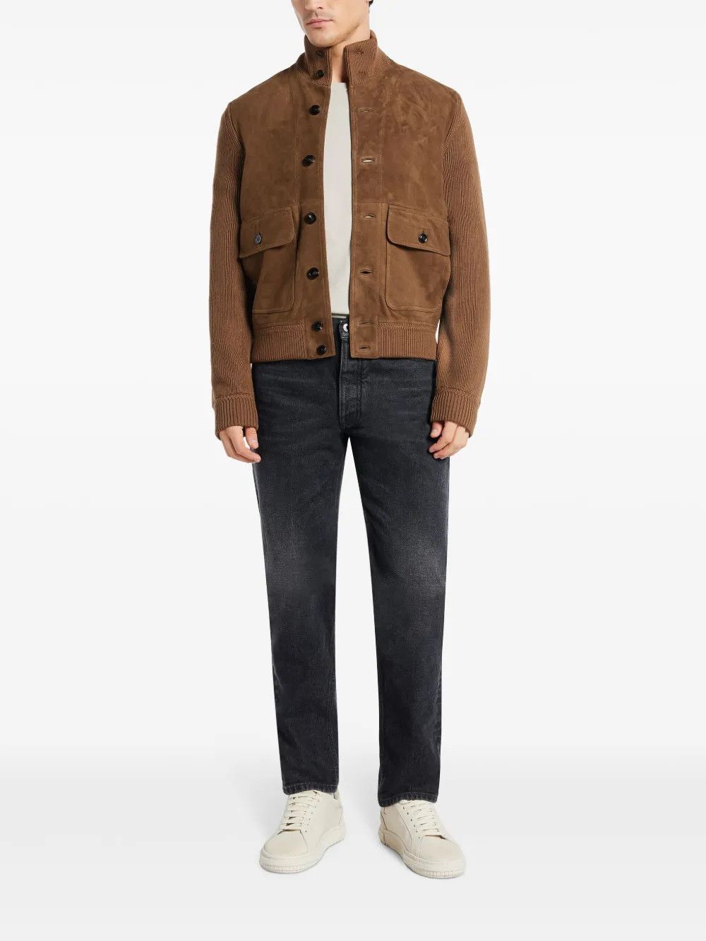 Tom Ford o1w1db10925 KBF001 Knitwear Button Jacket in Brown Size US XXL / EU 58 / 5 - 2 Thumbnail