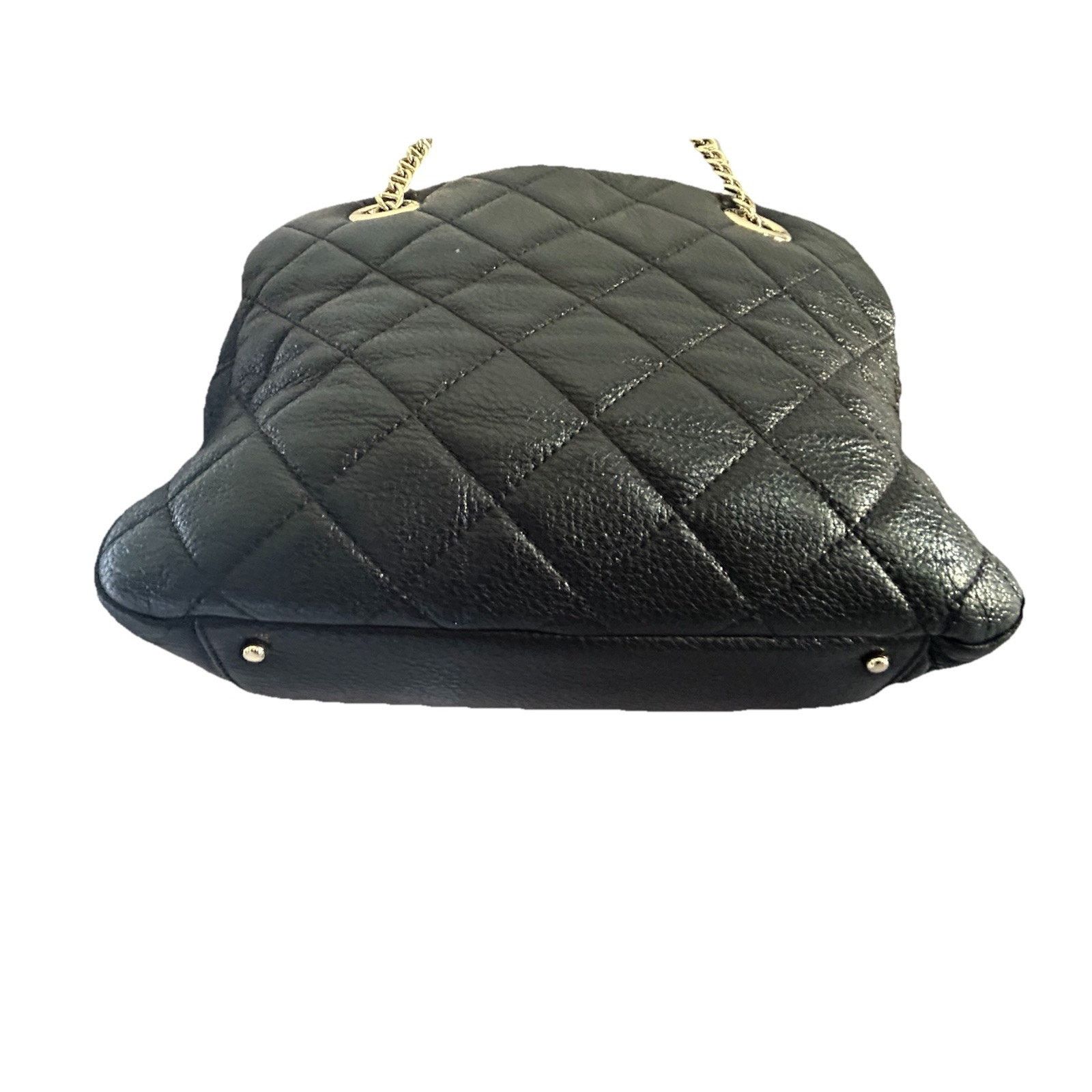 Kate Spade Kate Spade Black Metallic Quilted Leather Shimmer Bag Size ONE SIZE - 4 Thumbnail