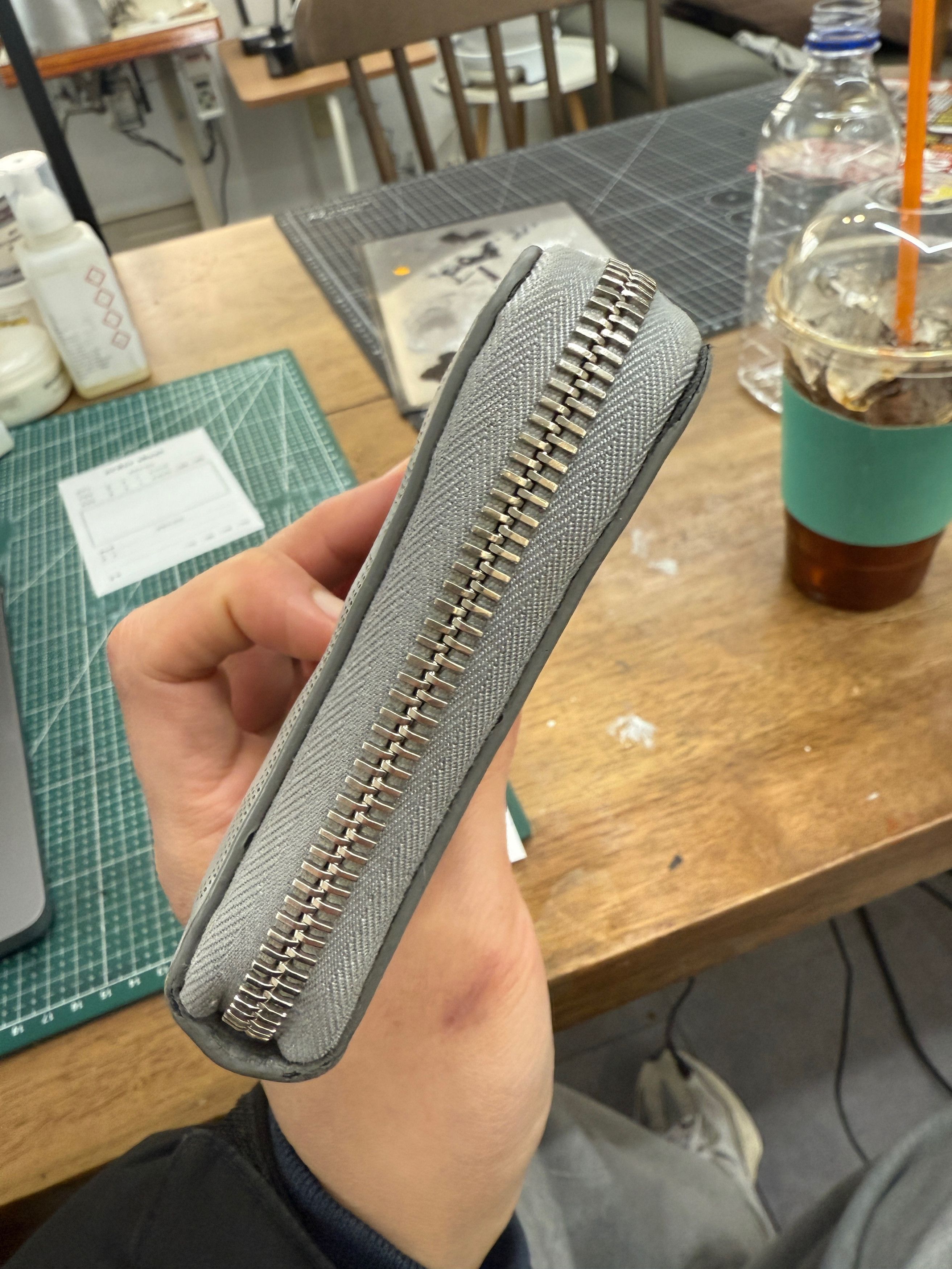 Dior Dior Grey Oblique Galaxy Leather Zipped Long Wallet Size ONE SIZE - 4 Thumbnail