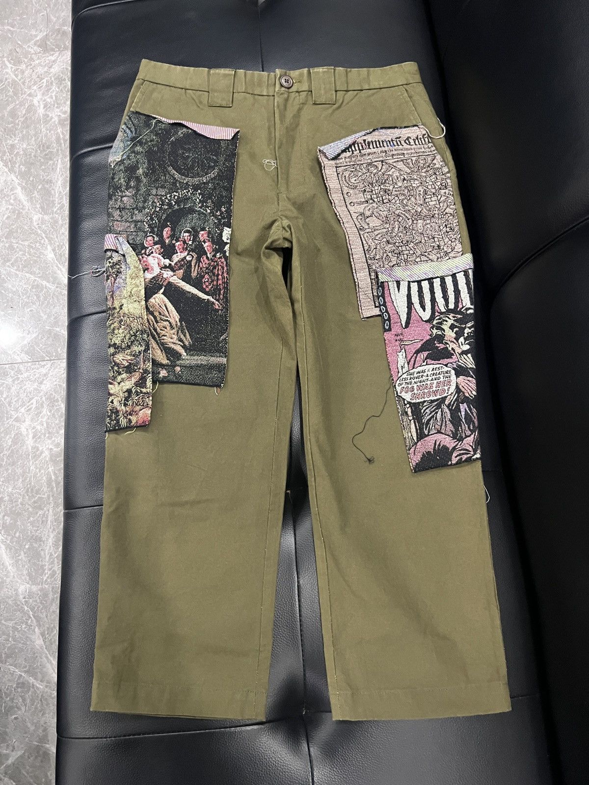Maison MIHARA YASUHIRO Maison Mihara Yasuhiro Knit Patchwork Cargo Pants Size US 34 / EU 50 - 1 Thumbnail