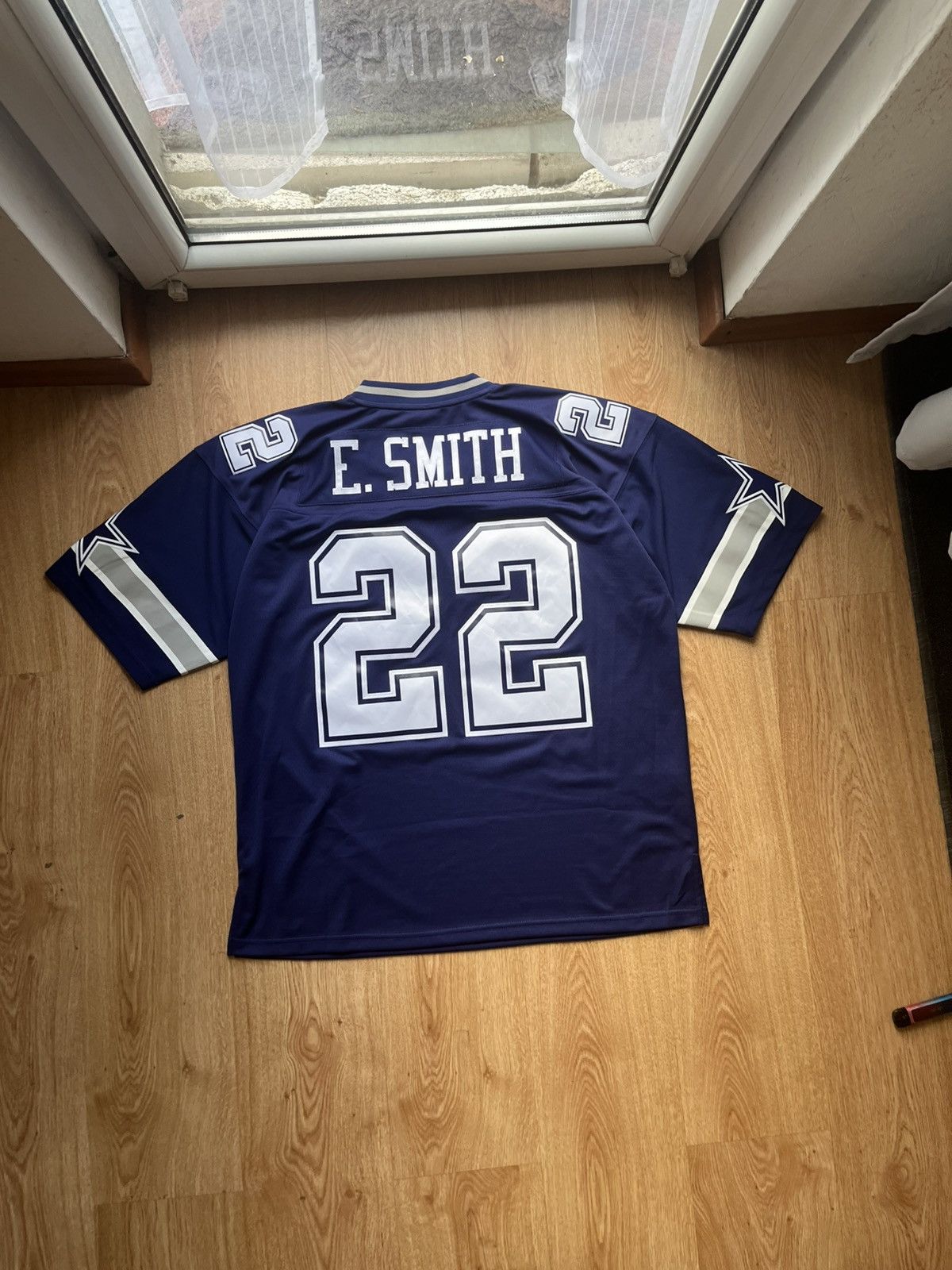 Mitchell & Ness T-shirt blue NFL Emmitt Smith 22 Size US XL / EU 56 / 4 - 2 Thumbnail