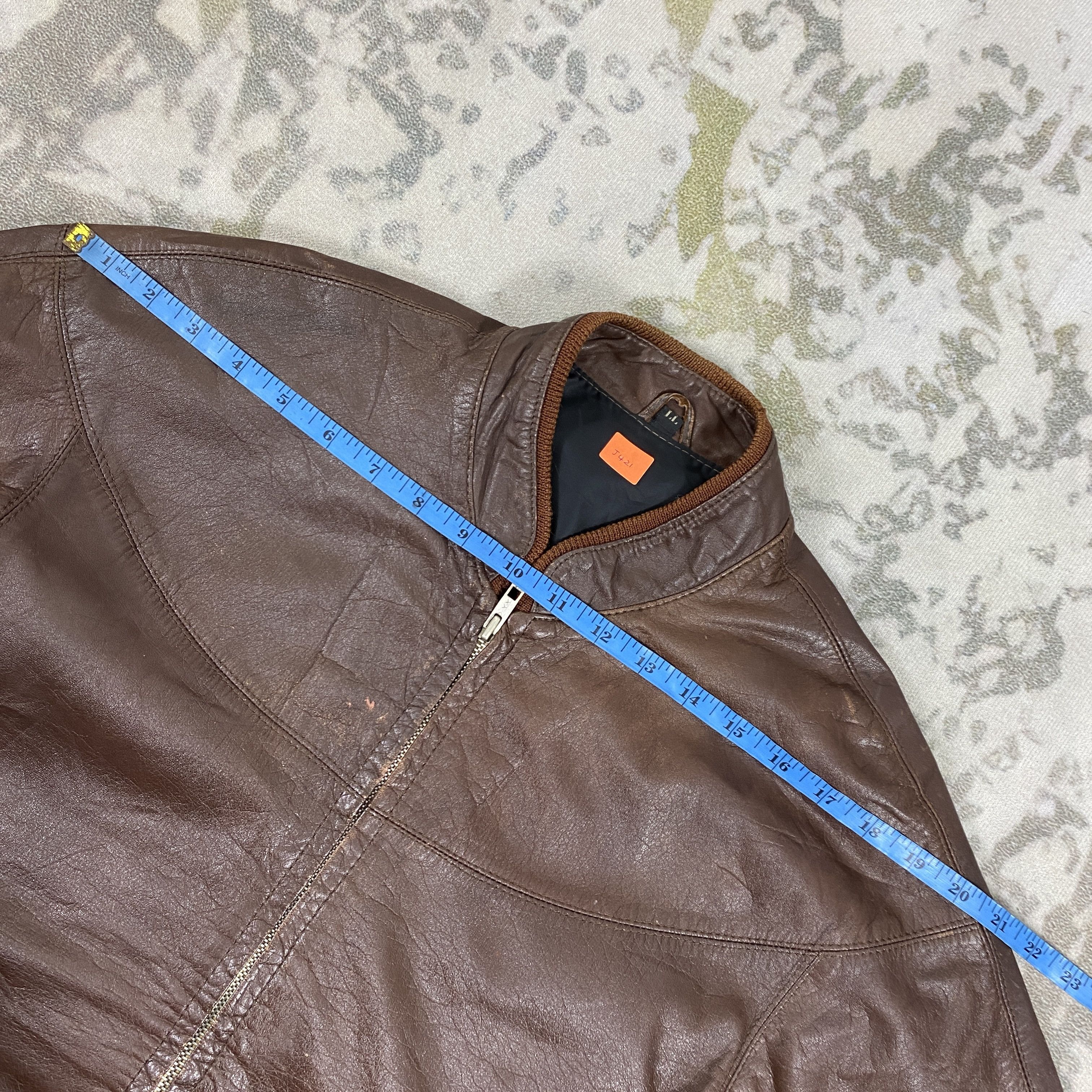 Avirex Vintage Leather Bomber Avirex Style Jacket- J421 Size US L / EU 52-54 / 3 - 8 Thumbnail