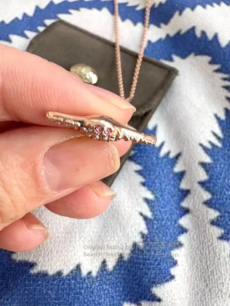 Vivienne Westwood Vivienne Westwood Rose Gold Saturn Necklace. Size ONE SIZE - 5 Thumbnail
