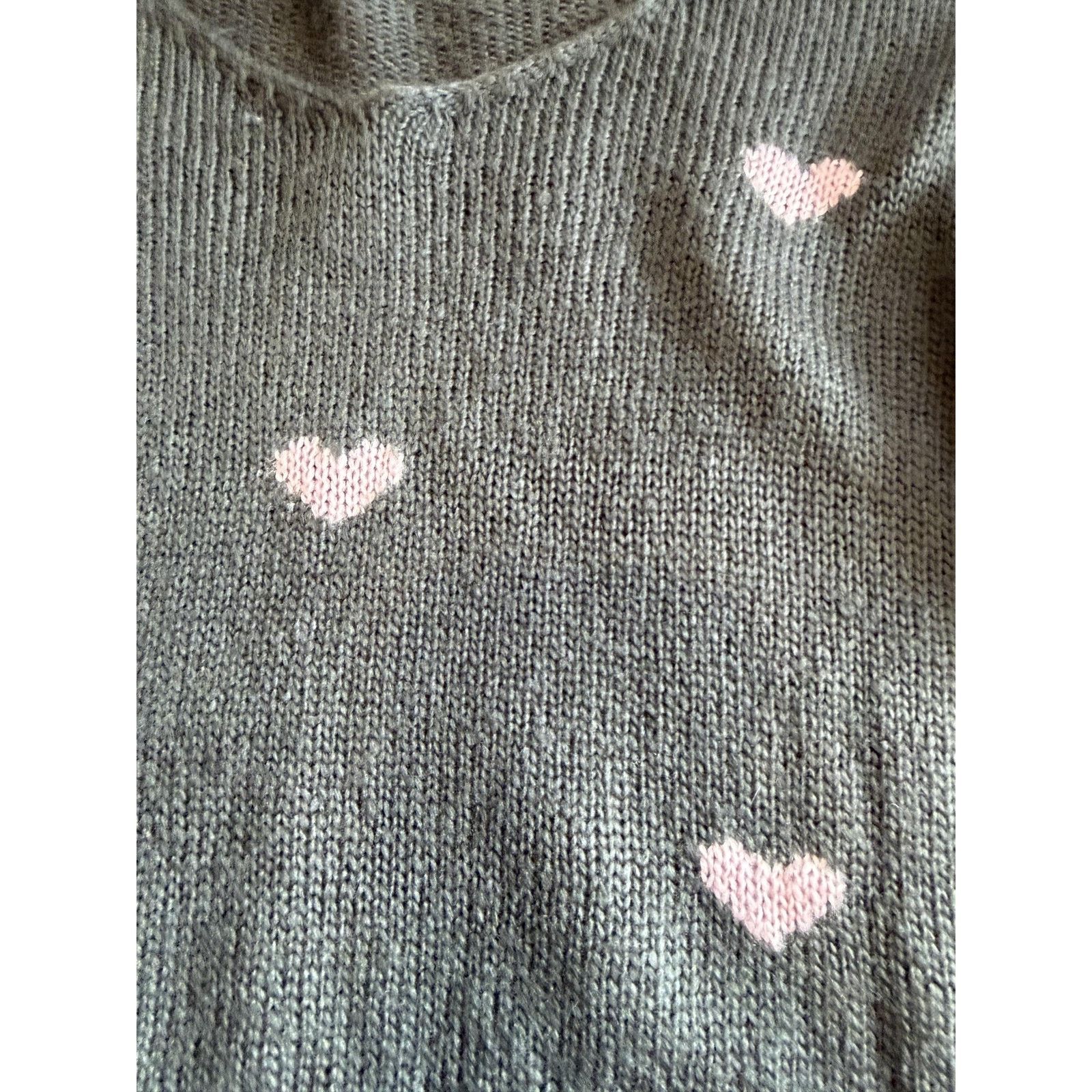 Other Womens Wooden Ships Sweater S/M Gray Heart Graphic Size M / US 6-8 / IT 42-44 - 3 Thumbnail