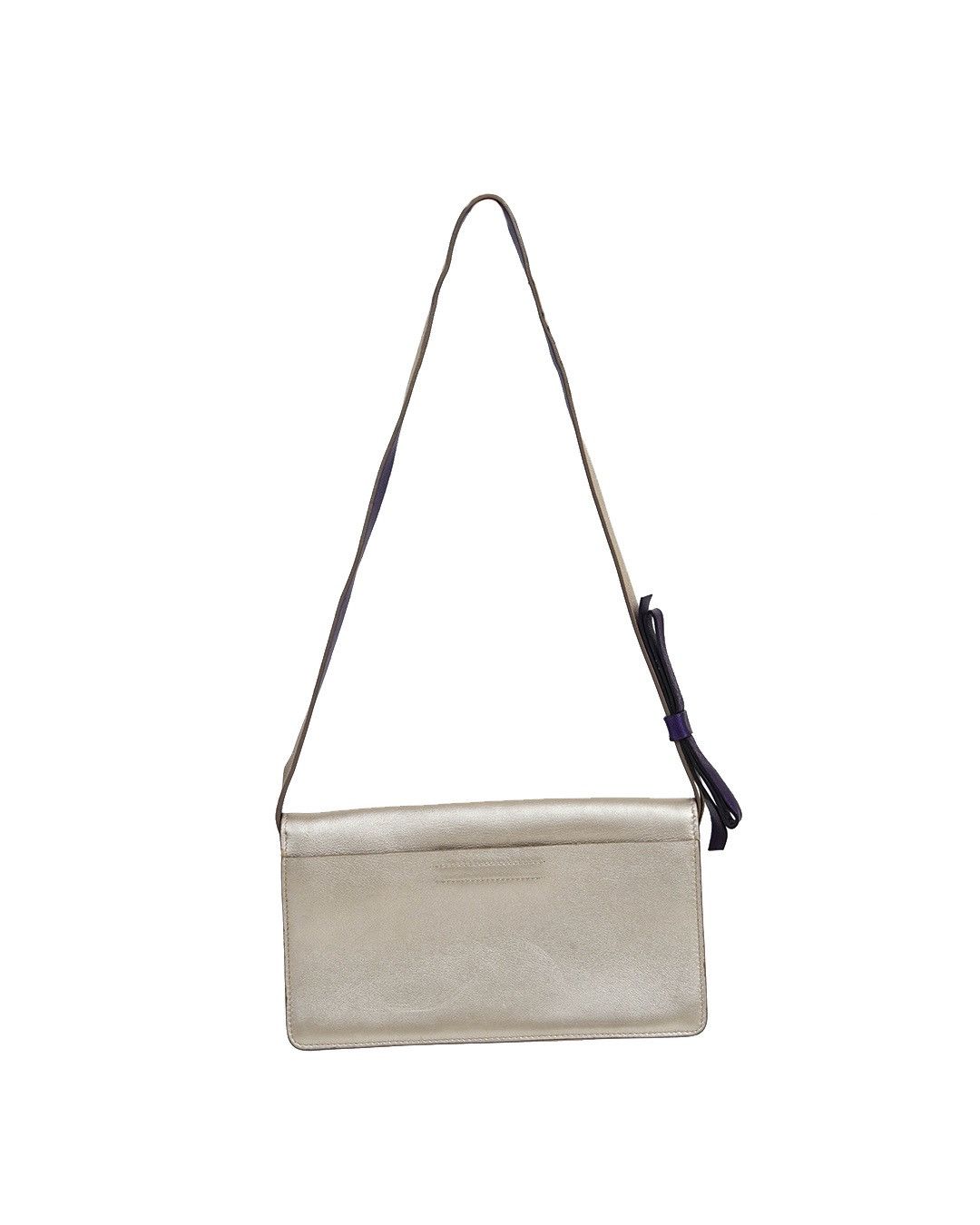 Miu Miu Miu Miu S/S2000 Silver/Purple Bowtie Shoulder Bag Size ONE SIZE - 4 Thumbnail