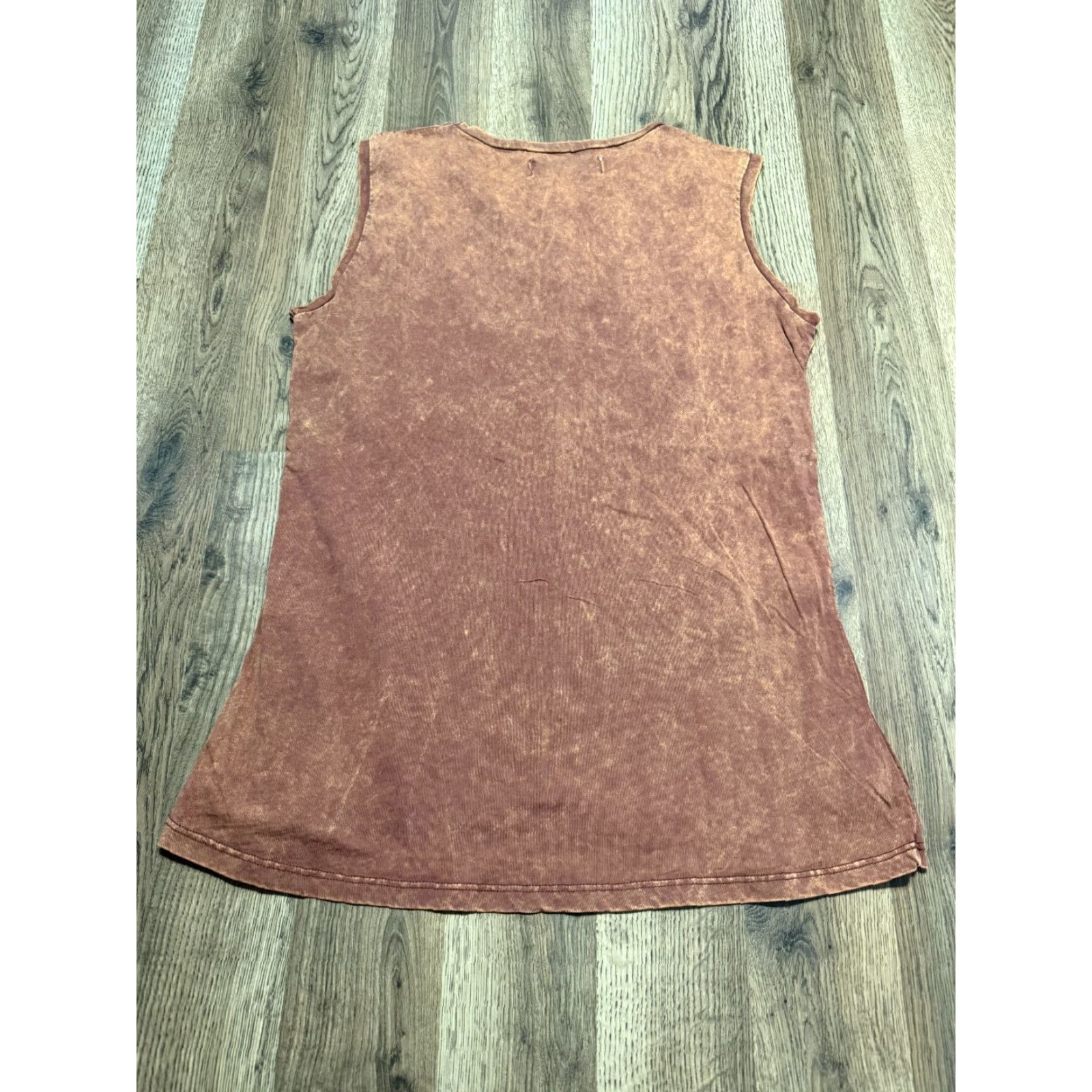 Vintage Back in the Saddle Tank Top Women's Size Small Brown Gold White Gems Western Tank (S) Brown Womens Western Fitness Size S / US 4 / IT 40 - 2 Thumbnail