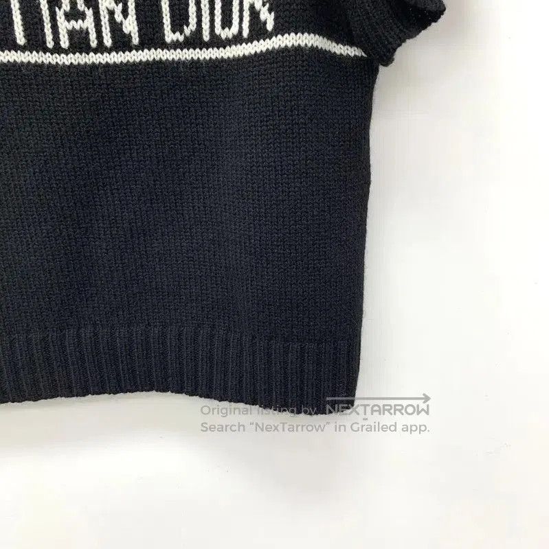 Dior Dior Black Cashmere T-Shirt with Ruffles . Size XS / US 0-2 / IT 36-38 - 3 Thumbnail