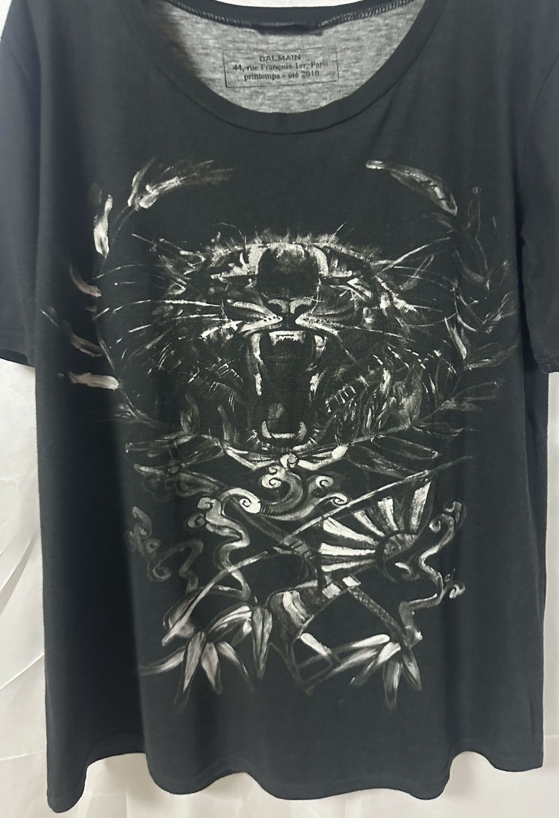 Balmain Balmain by Christophe Decarnin SS10 Tigre T shirt Size US M / EU 48-50 / 2 - 3 Thumbnail
