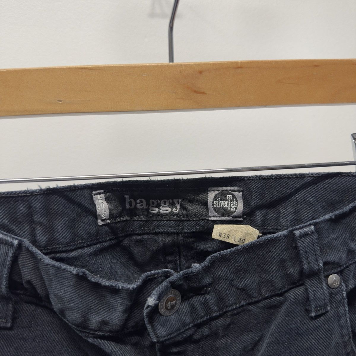 Levi's 90s Levi's Silvertab Black Baggy Jeans ERD Grunge Chrome Size US 38 / EU 54 - 8 Thumbnail