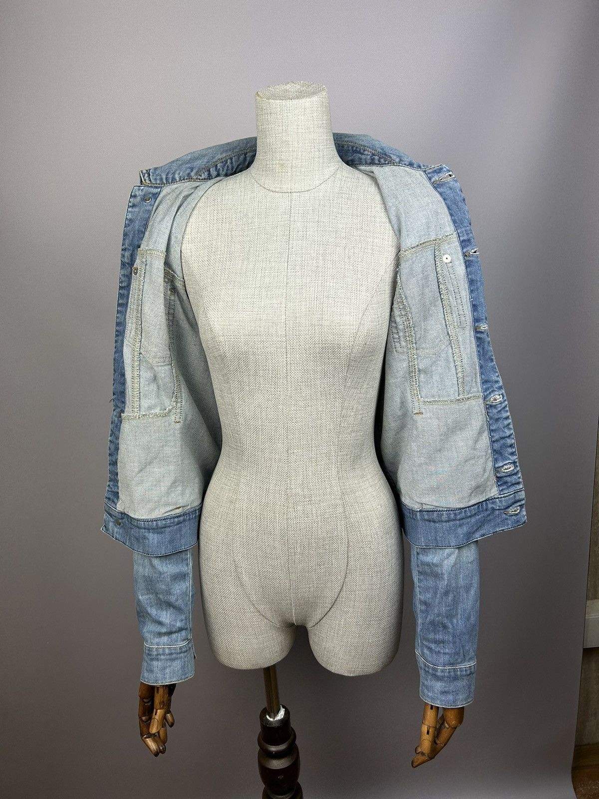 Dolce & Gabbana × Vintage 90s Vintage Dolce & Gabbana D&G Denim Jacket XS y2k RARE Size XS / US 0-2 / IT 36-38 - 8 Thumbnail