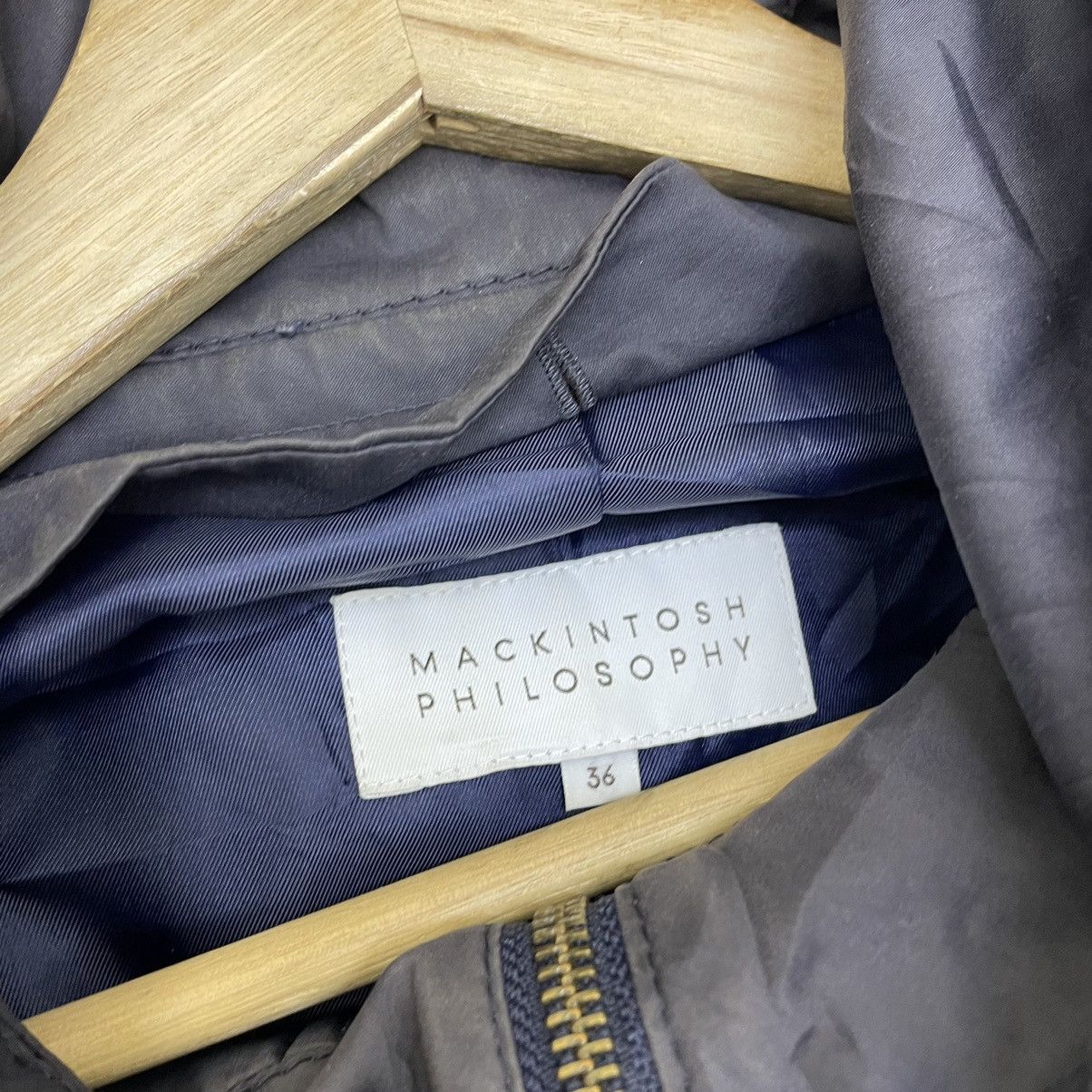 Beauty Beast 💥Faded Blue Mackintosh Fhilosophy Hooded Safari Jacket Size S / US 4 / IT 40 - 7 Thumbnail