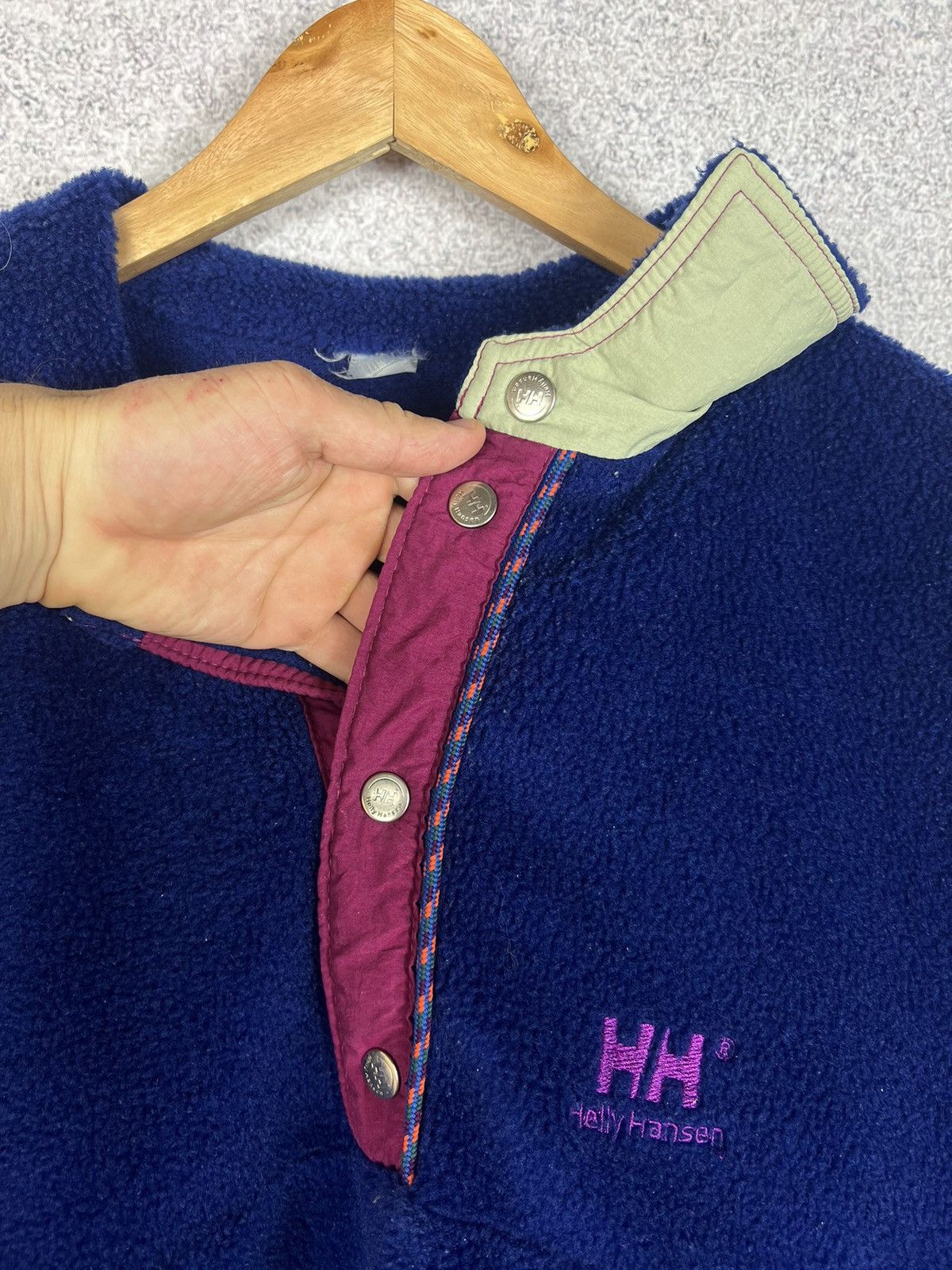 Helly Hansen Vintage Helly Hansen Fleece Purple Sherpa Jacket Size US M / EU 48-50 / 2 - 4 Thumbnail