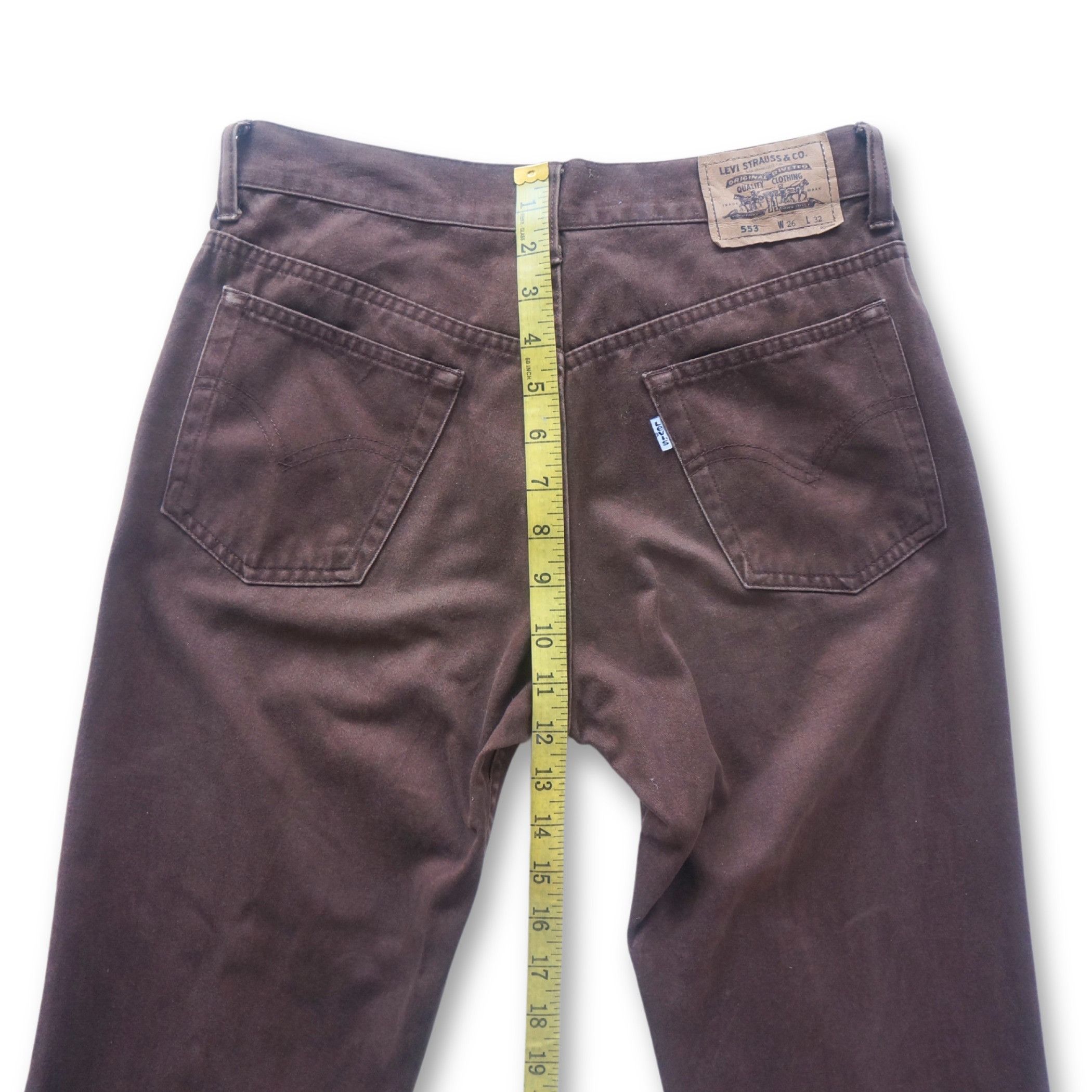 Levi's Levi's 553 Silver Tab Brown Flare Jeans Size 26" / US 2 / IT 38 - 11 Thumbnail