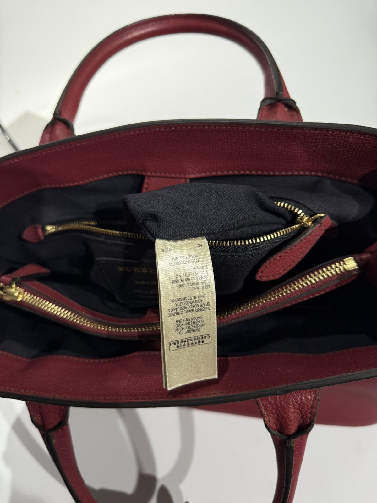 Burberry Burberry House Check Derby Leather Medium Banner Bag Size ONE SIZE - 12 Thumbnail