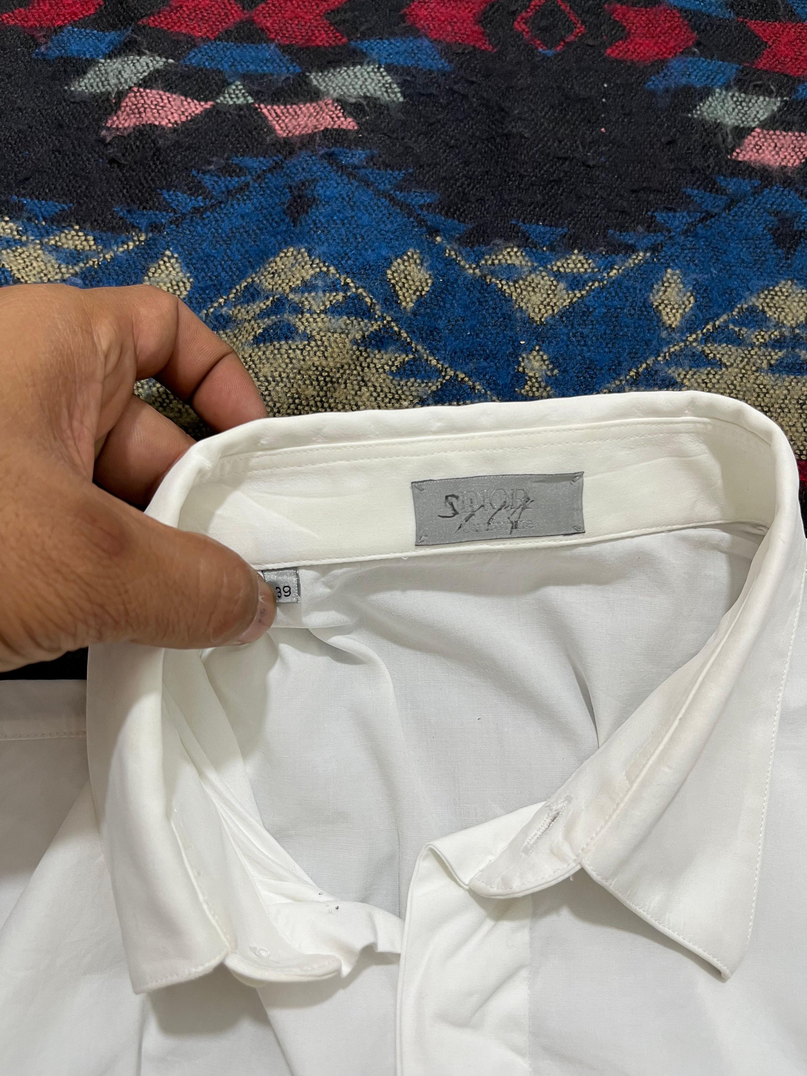 Dior Dior Uniforme Men Button up White Shirt Size US S / EU 44-46 / 1 - 6 Thumbnail