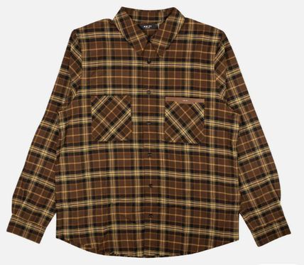 Amiri o1gr1nt1024 Casual Button-Down Shirt in Brown Size US S / EU 44-46 / 1 - 1 Thumbnail