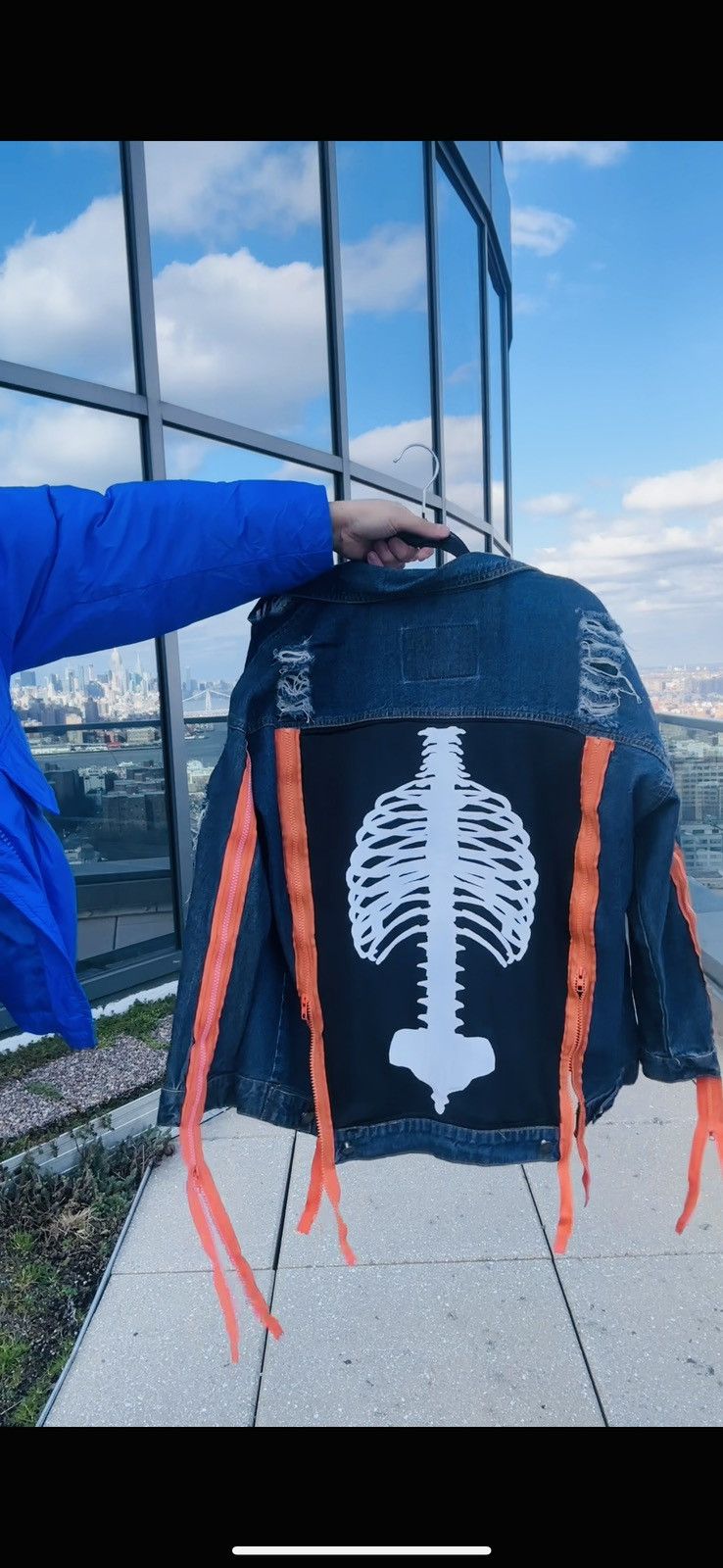 Other CUSTOM DENIM JACKET PUNK STYLE Size US M / EU 48-50 / 2 - 1 Thumbnail