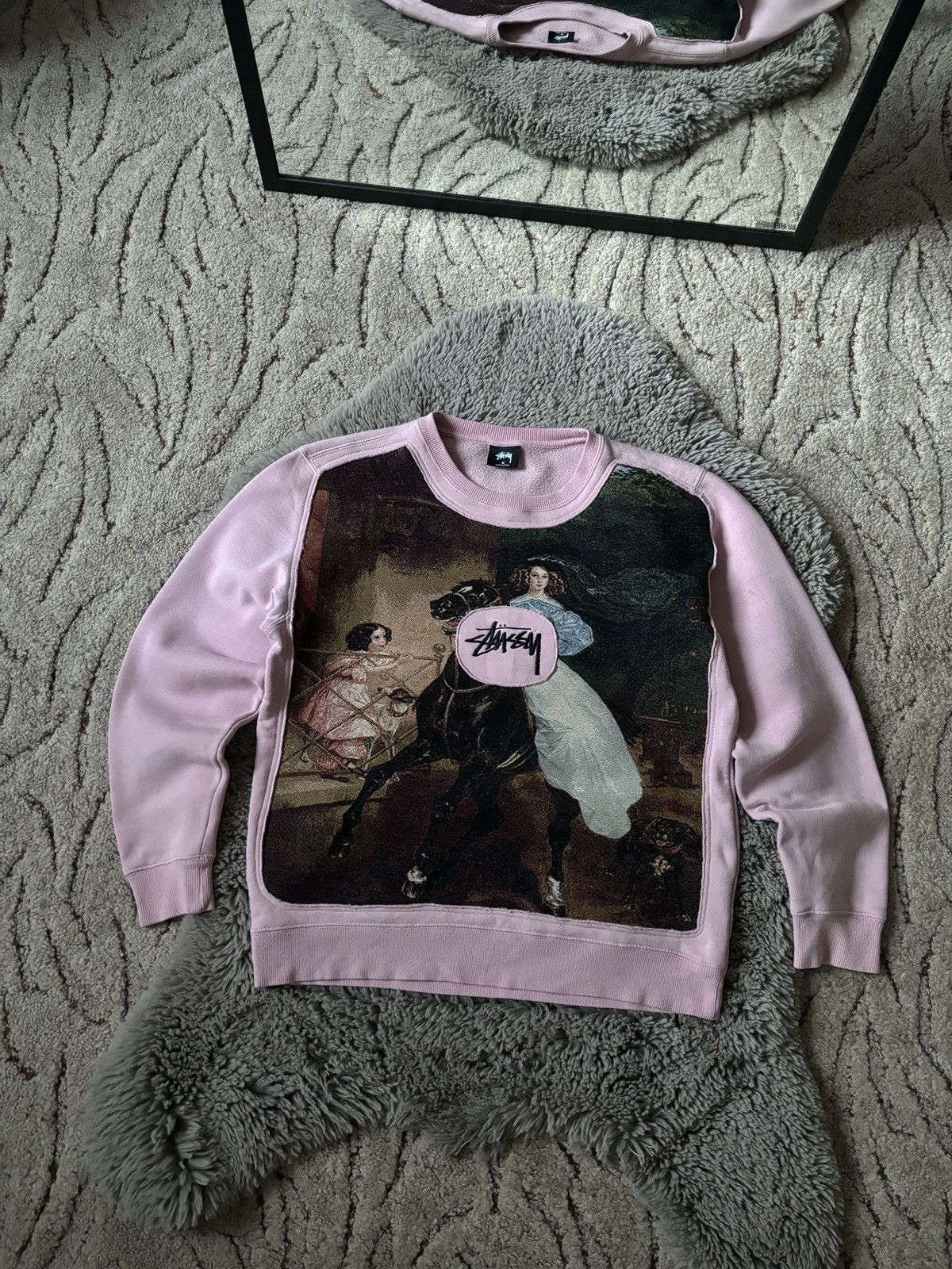 Stussy Stussy Reworked Junya Watanabe style Center Logo sweatshirt Size US M / EU 48-50 / 2 - 1 Thumbnail