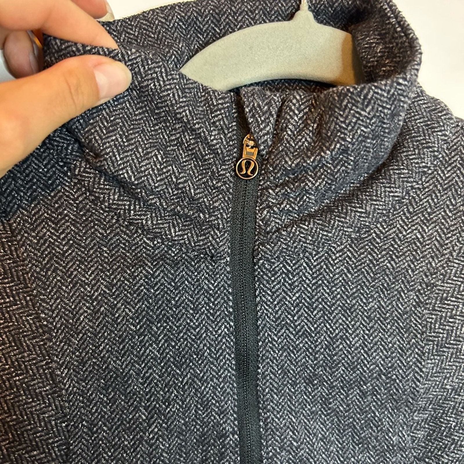 Lululemon Lululemon Heathered Herringbone Kanto Catch Me 1/2 Zip Size S / US 4 / IT 40 - 4 Thumbnail