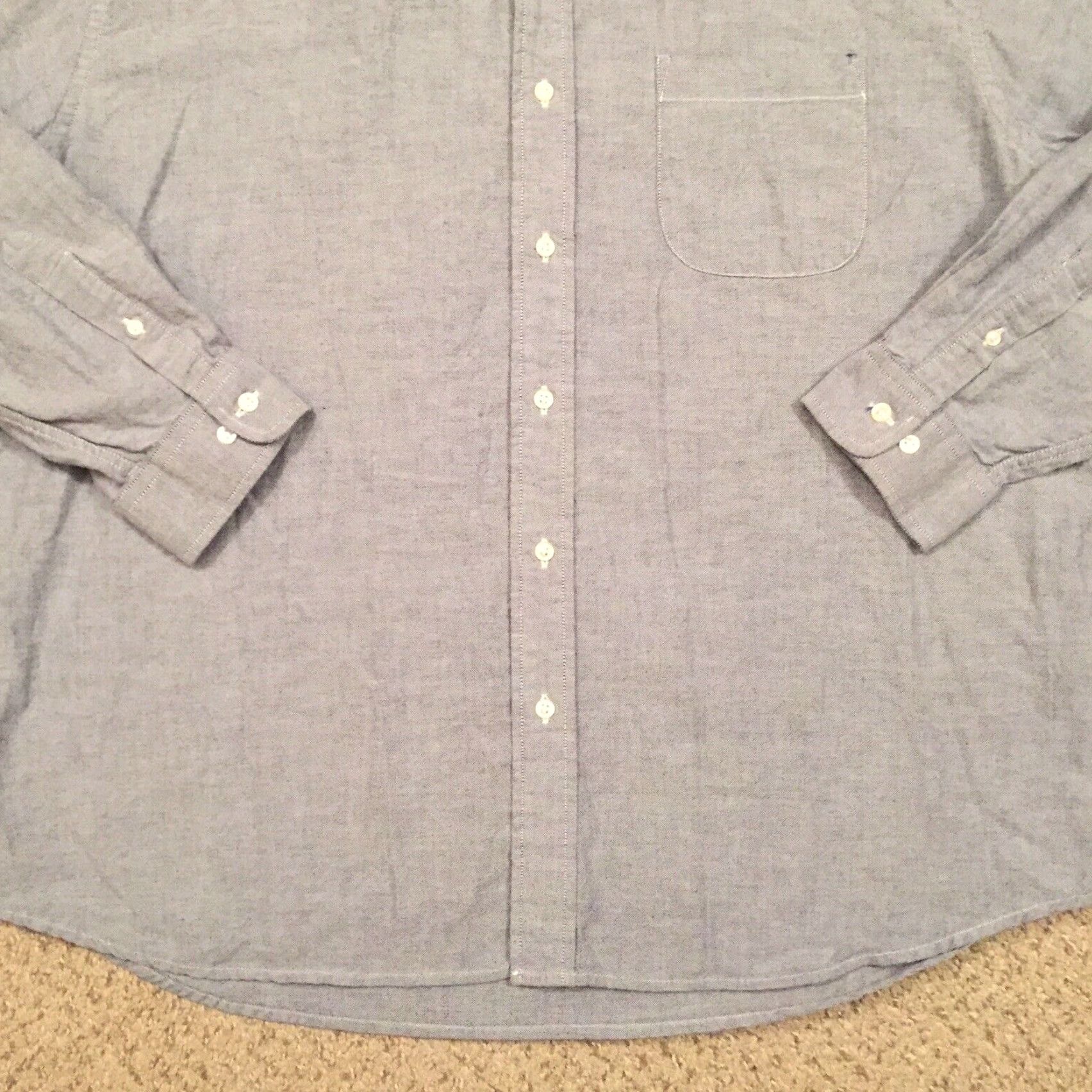 Eddie Bauer Eddie Bauer Shirt Mens XL Blue Long Sleeve Button-Up Regular Cotton Collared Button-Front Mens XL Blue Eddie Bauer Shirt Size US XL / EU 56 / 4 - 4 Thumbnail
