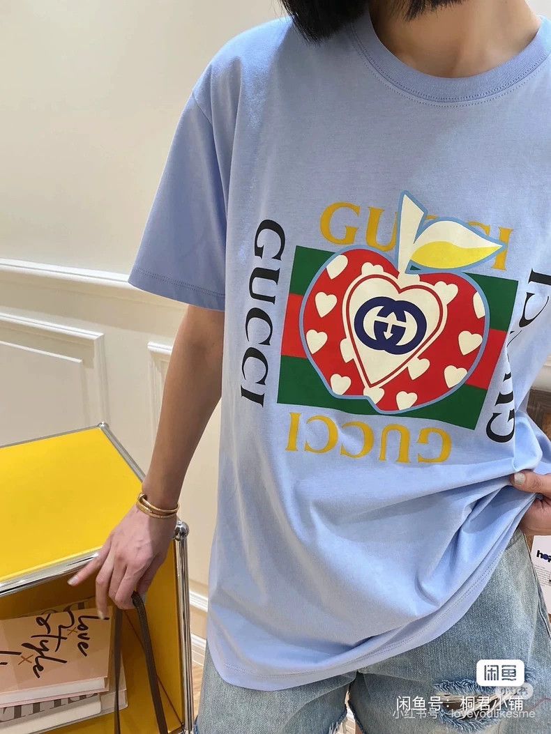 Gucci GucciApple letter short-sleeved T-shirt 2503-Nextarrow Size US M / EU 48-50 / 2 - 2 Thumbnail