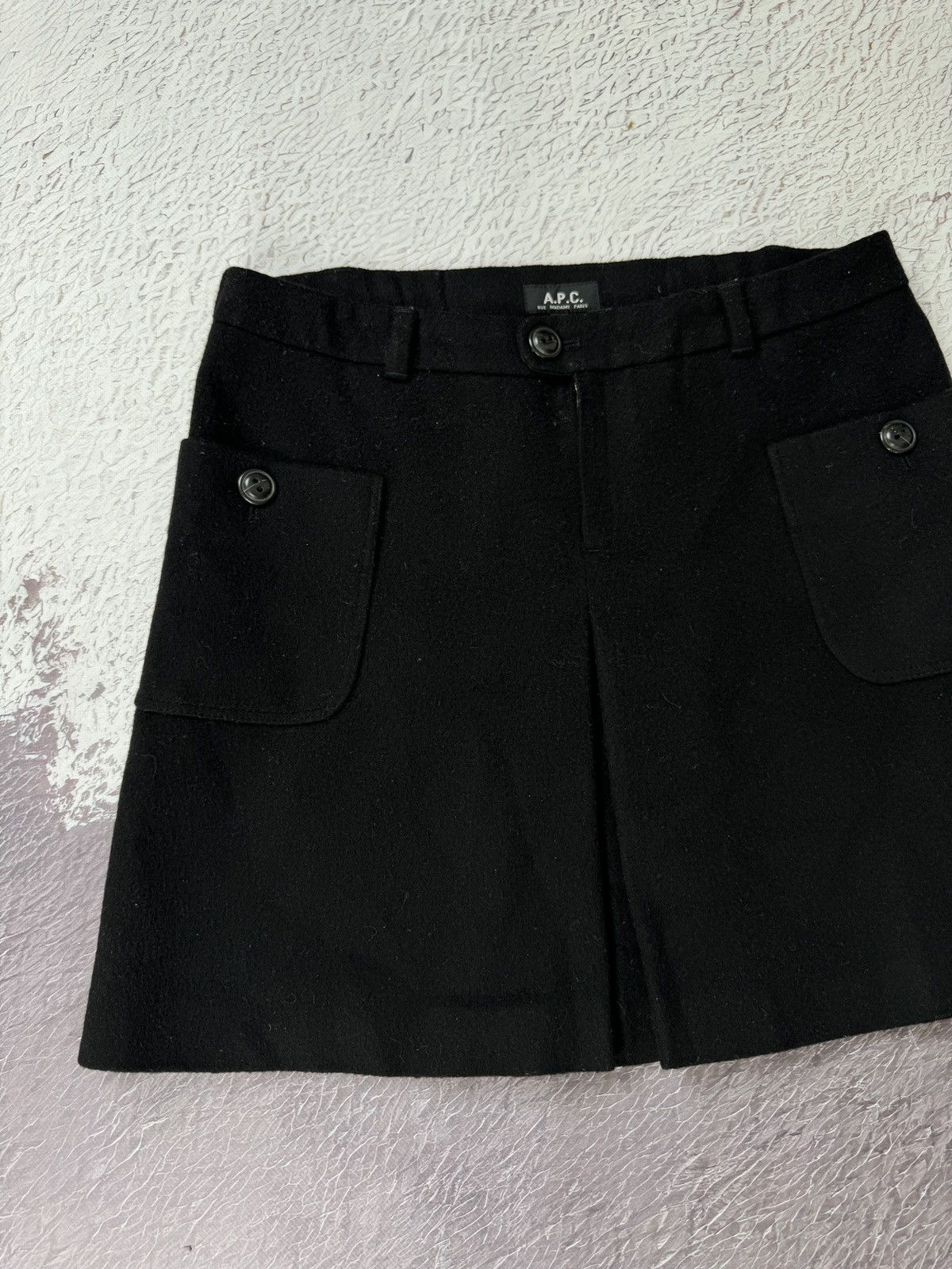 A.P.C. × Japanese Brand A.P.C Rue Madame Paris Japanese market wool skirt size 40 Size 28" / US 6 / IT 42 - 6 Thumbnail