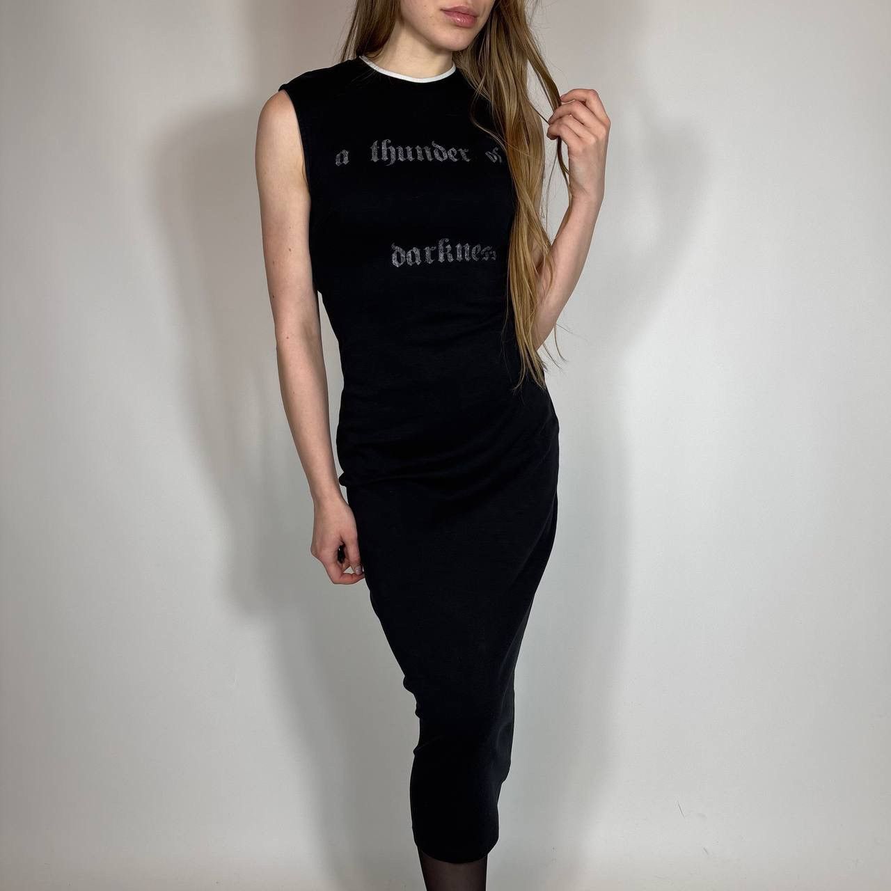 Alexander McQueen Vintage Y2K Alexander McQueen Thunder Of Darkness Maxi Dress Size S / US 4 / IT 40 - 3 Thumbnail