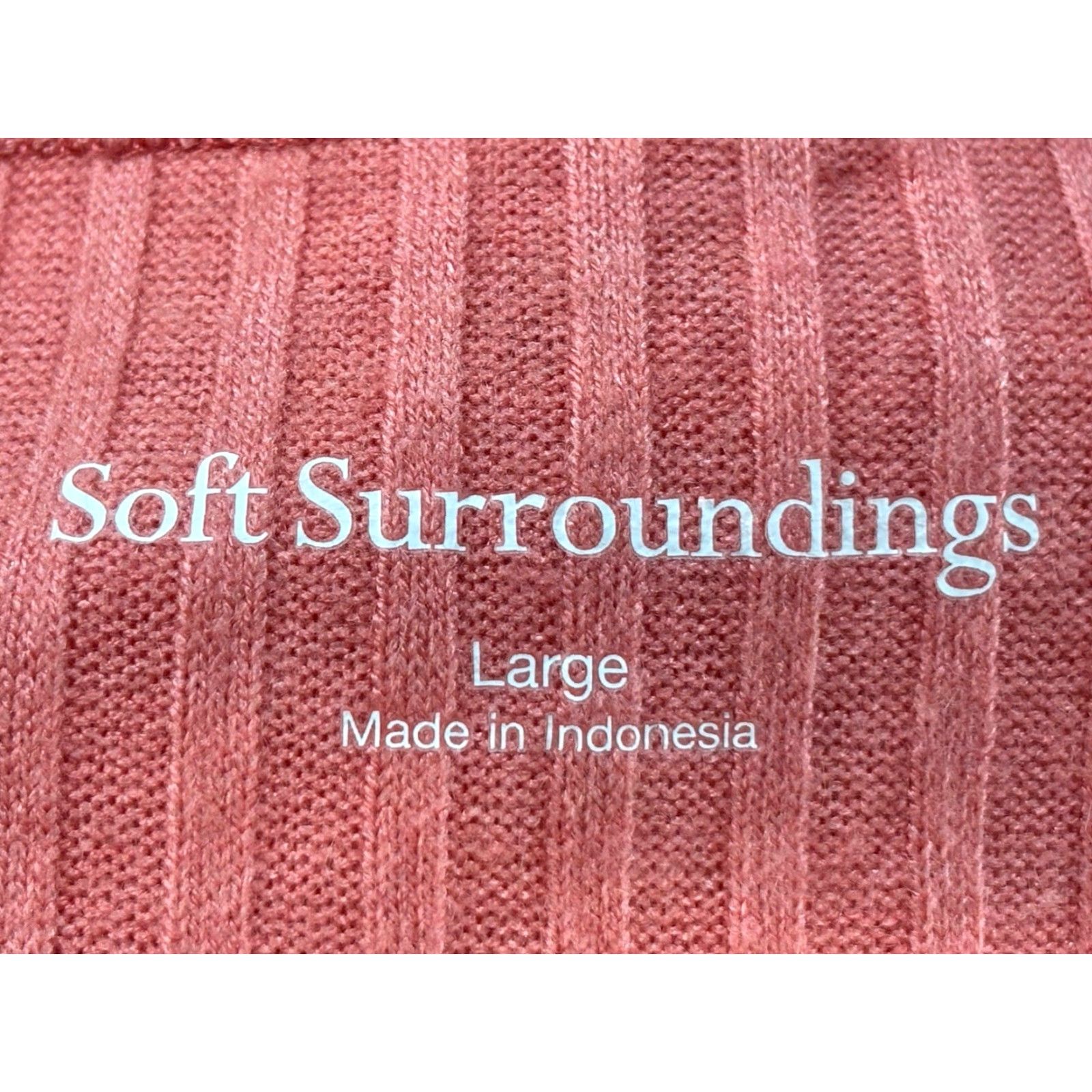 Soft Surroundings VINTAGE Soft Surroundings Maxi Dress Women’s Large Coral Pink Casual Travel Party Solid Short Sleeve Scoop Neck Rayon Blend Size L / US 10 / IT 46 - 6 Thumbnail