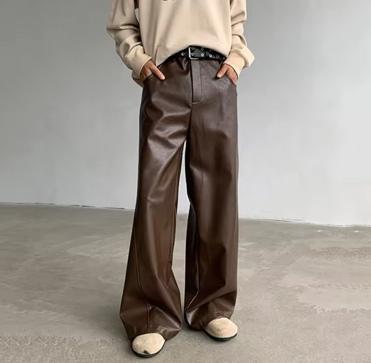Japanese Brand × Vintage American Style Men's Pants Casual Pu Leather Size US 28 / EU 44 - 1 Thumbnail