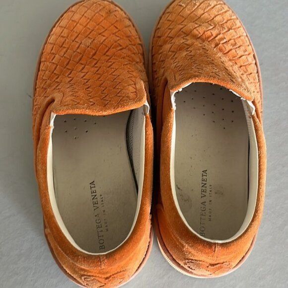 Bottega Veneta Bottega Veneta Orange Intrecciato Suede Dodger Skateboard Sl Size US 7 / EU 40 - 7 Thumbnail