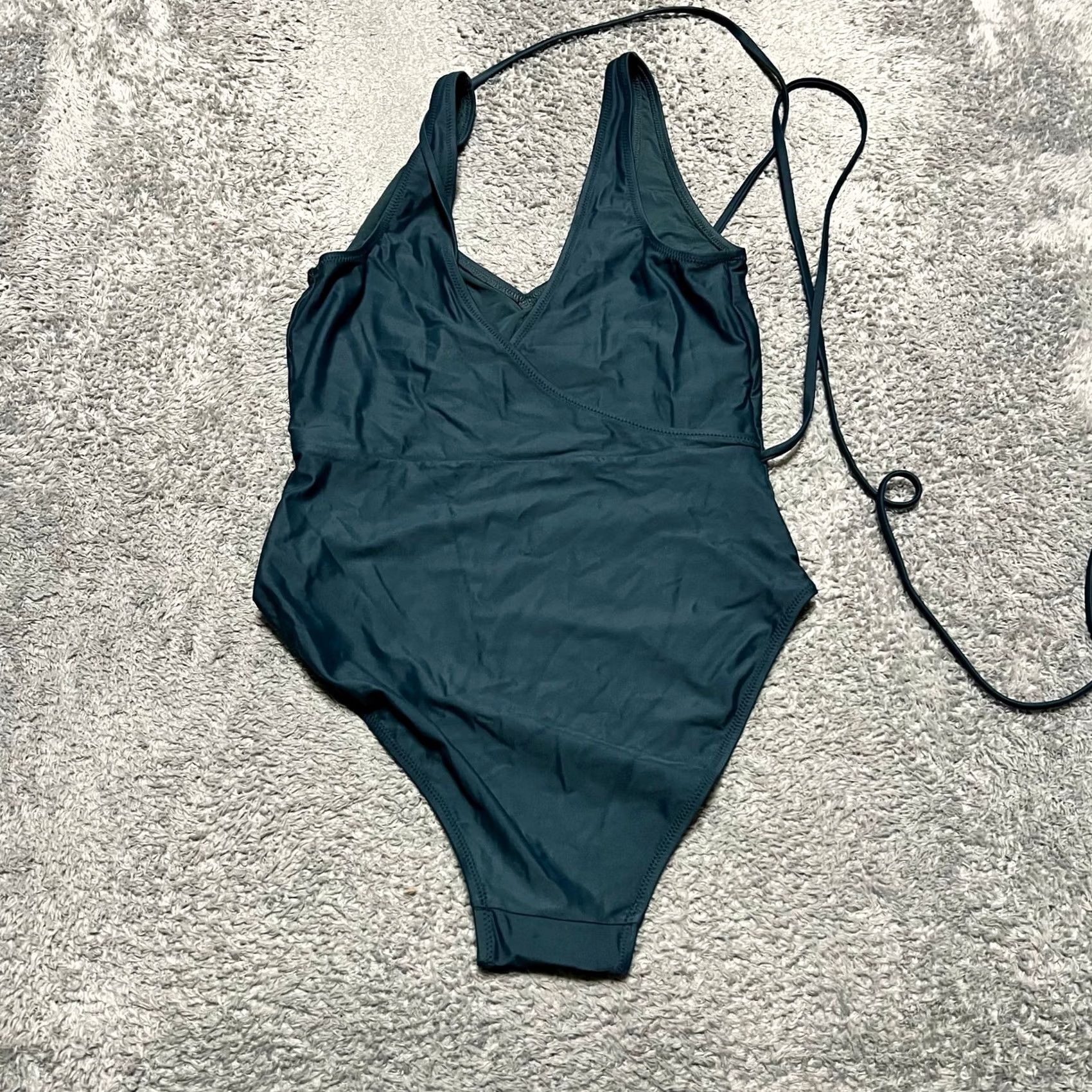 Girlfriend Collective Girlfriend Collective Suit Womens L Green One Piece Swimsuit Size ONE SIZE - 4 Thumbnail