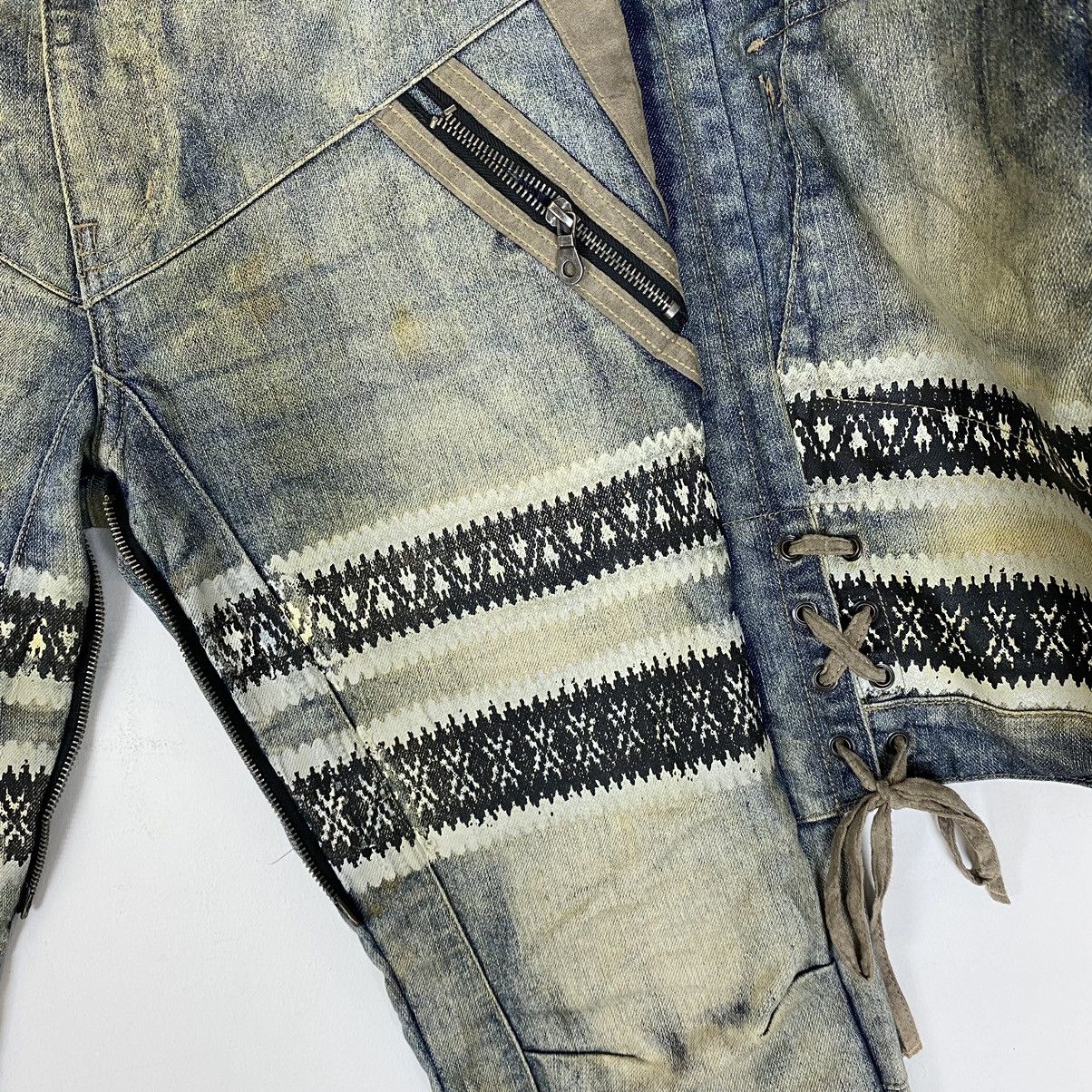 Japanese Brand ☀️PPFM Destruct Product Eastern Rock jeans Size US 33 - 11 Thumbnail