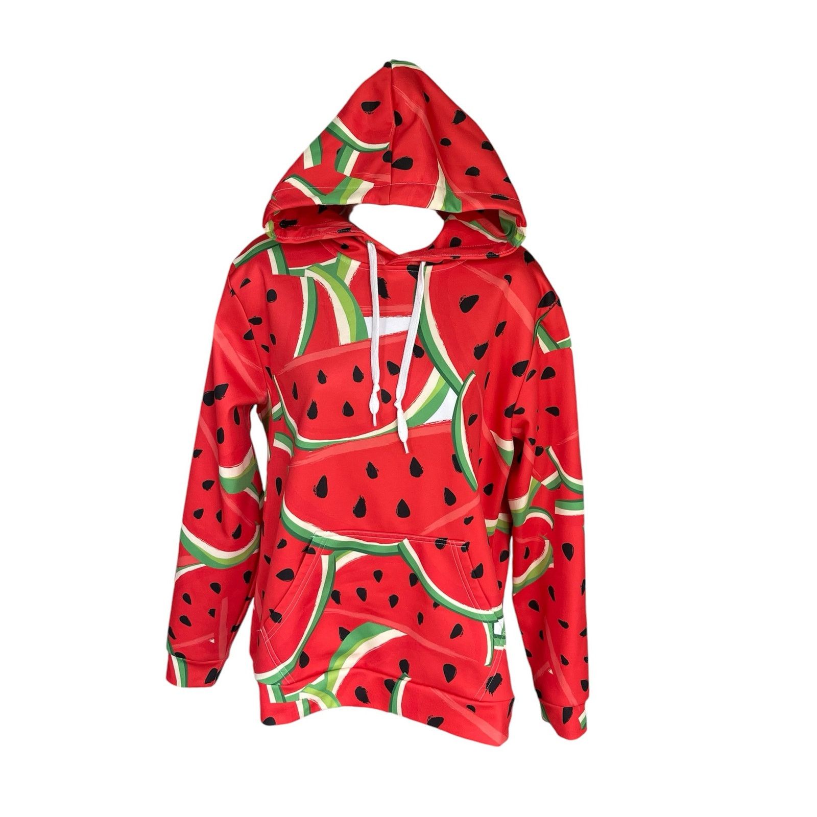 Other Watermelon Long Sleeve Hoodie Pullover Sweatshirt Pocket Size XS / US 0-2 / IT 36-38 - 1 Thumbnail