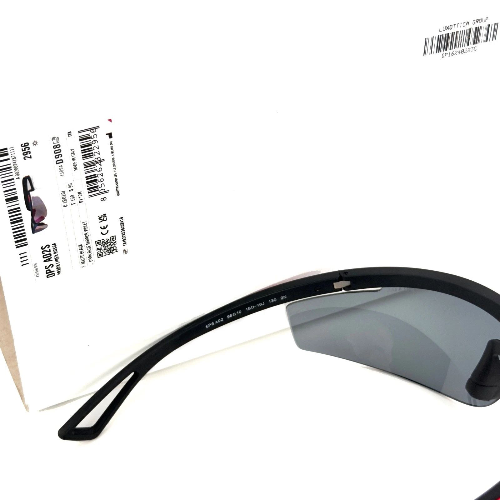 Prada PRADA A02 Linea Rossa Sport Active Wrap Sunglasses PSA02S Size ONE SIZE - 10 Thumbnail