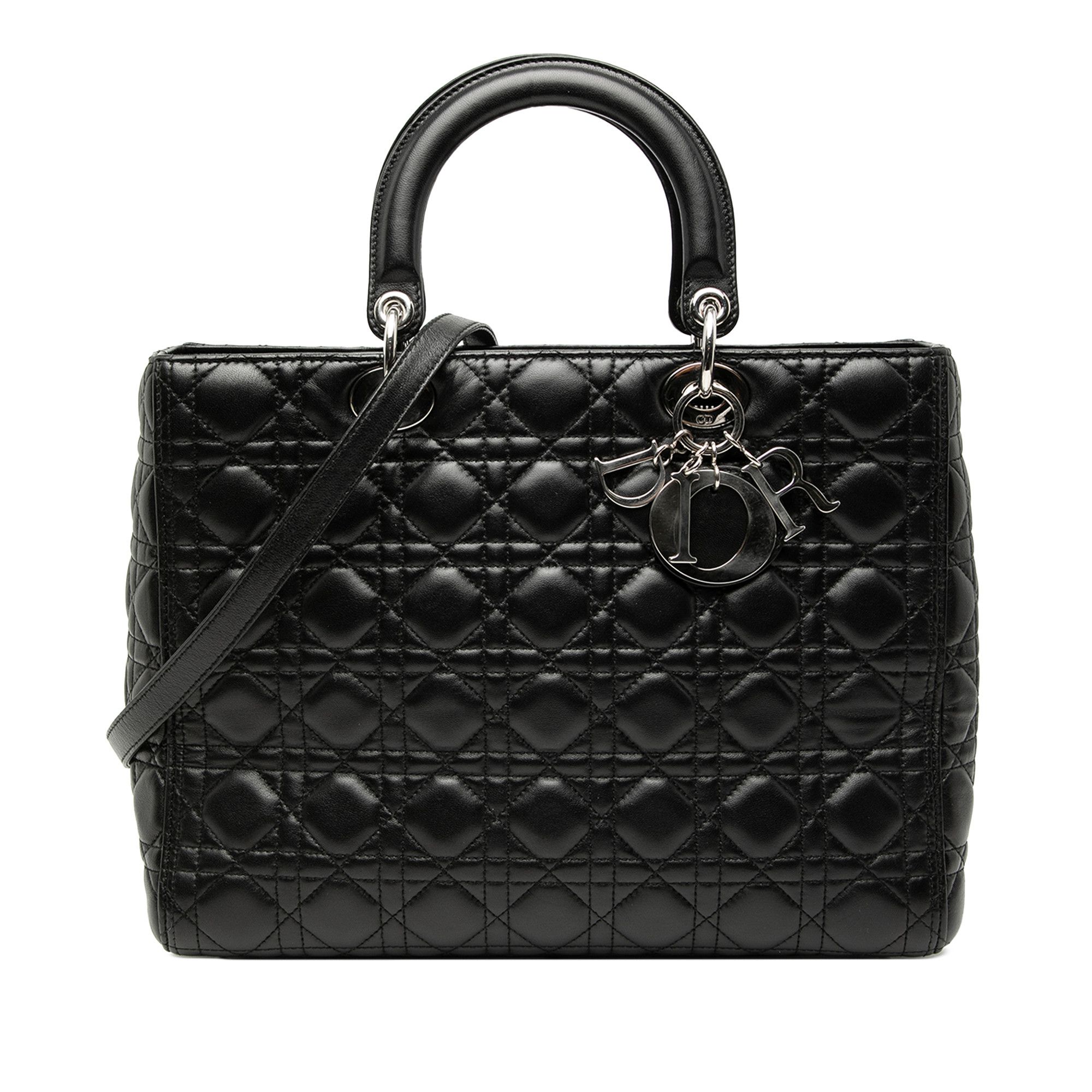 Dior Dior Large Lambskin Cannage Lady Dior Size ONE SIZE - 1 Thumbnail