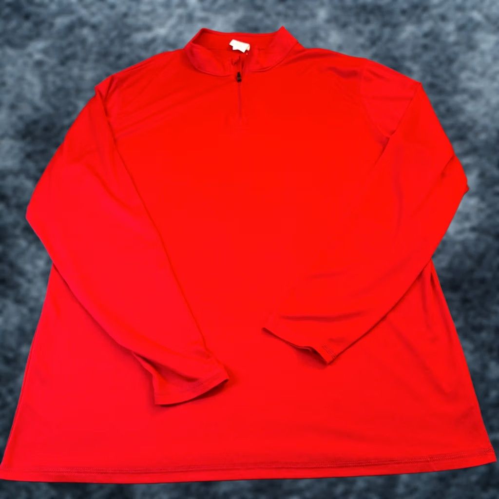 Augusta Sportswear Augusta Sportswear Quarter Zip Pullover Mens XL Red Moisture Management Size US XL / EU 56 / 4 - 1 Thumbnail