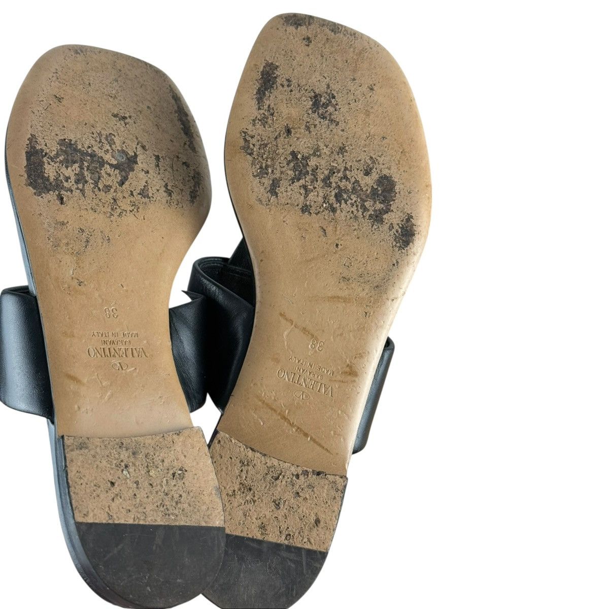Valentino Valentino Garavani One Stud Thong Sandals – Black Size US 8 / IT 38 - 8 Thumbnail
