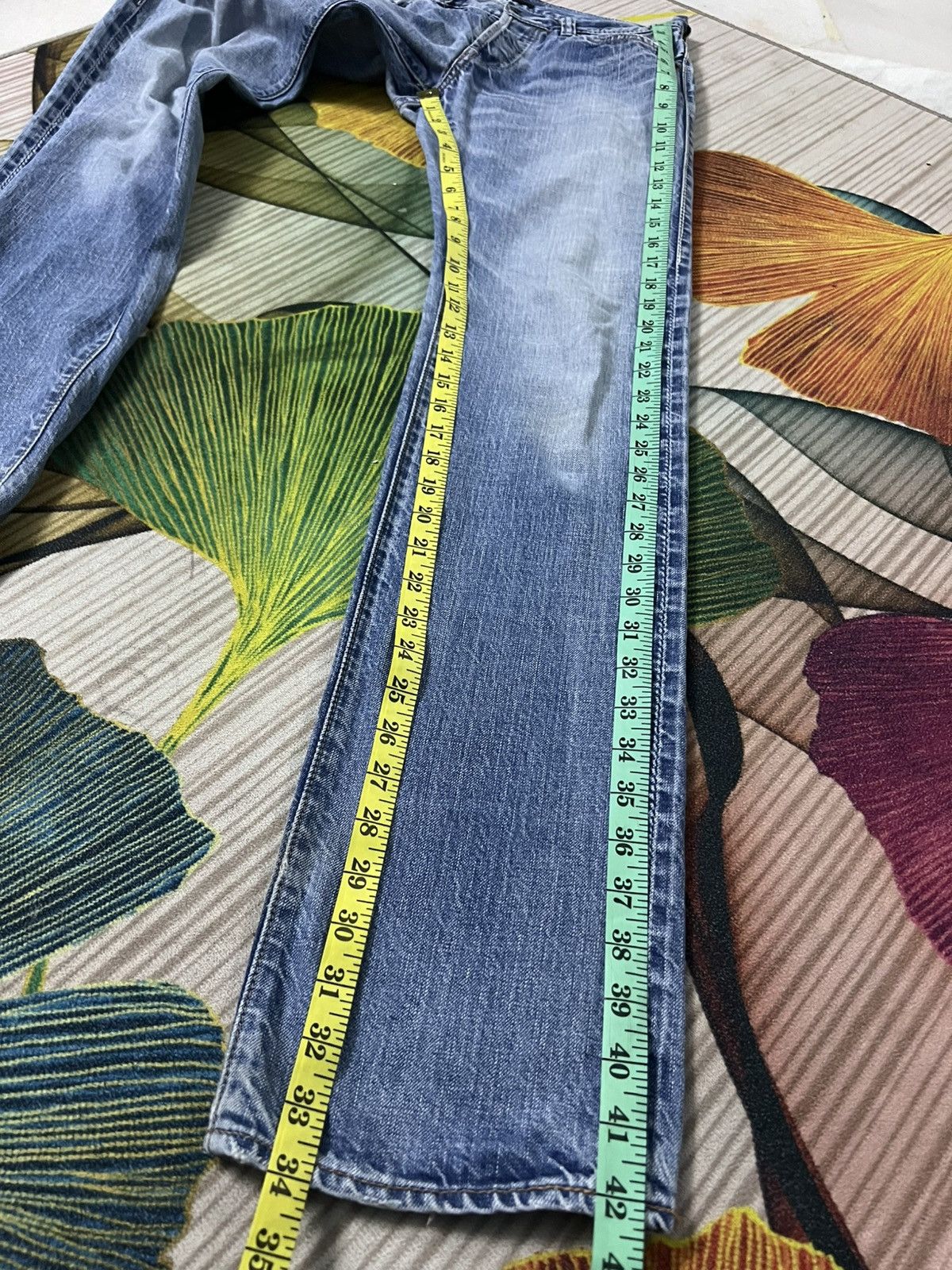 Japanese Brand 💥Vintage Johnbull Selvedge Faded Jean Size US 29 - 4 Thumbnail