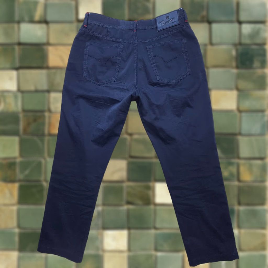 Vintage Marco Pescarolo Pants Mens 32 Blue Slim Straight Cotton Silk 5-Pocket Chino 27 Inseam Autumn Summer Winter 50 NN Size US 32 / EU 48 - 1 Thumbnail